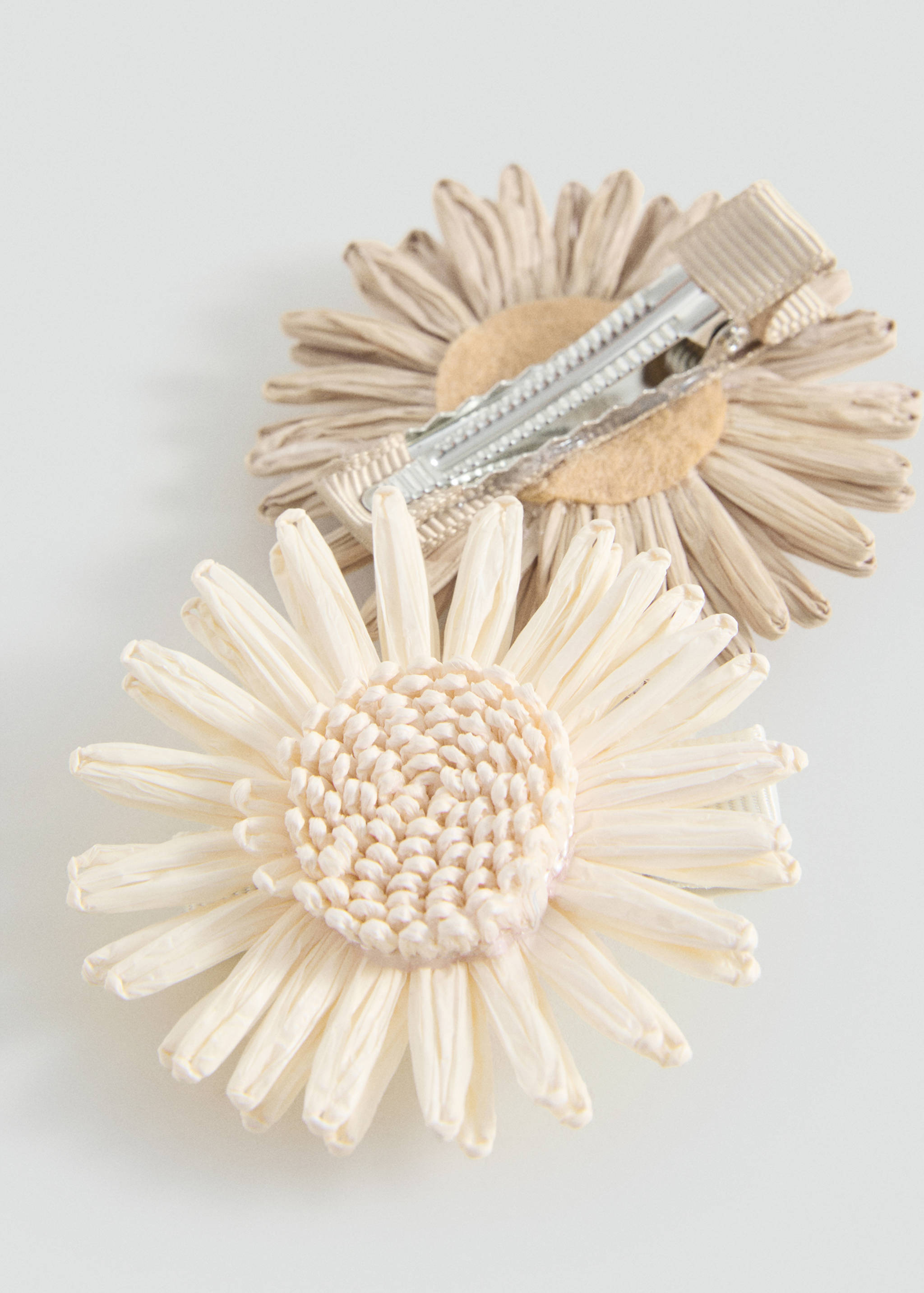 Pack of 2 fur-effect hair clips - Medium plane