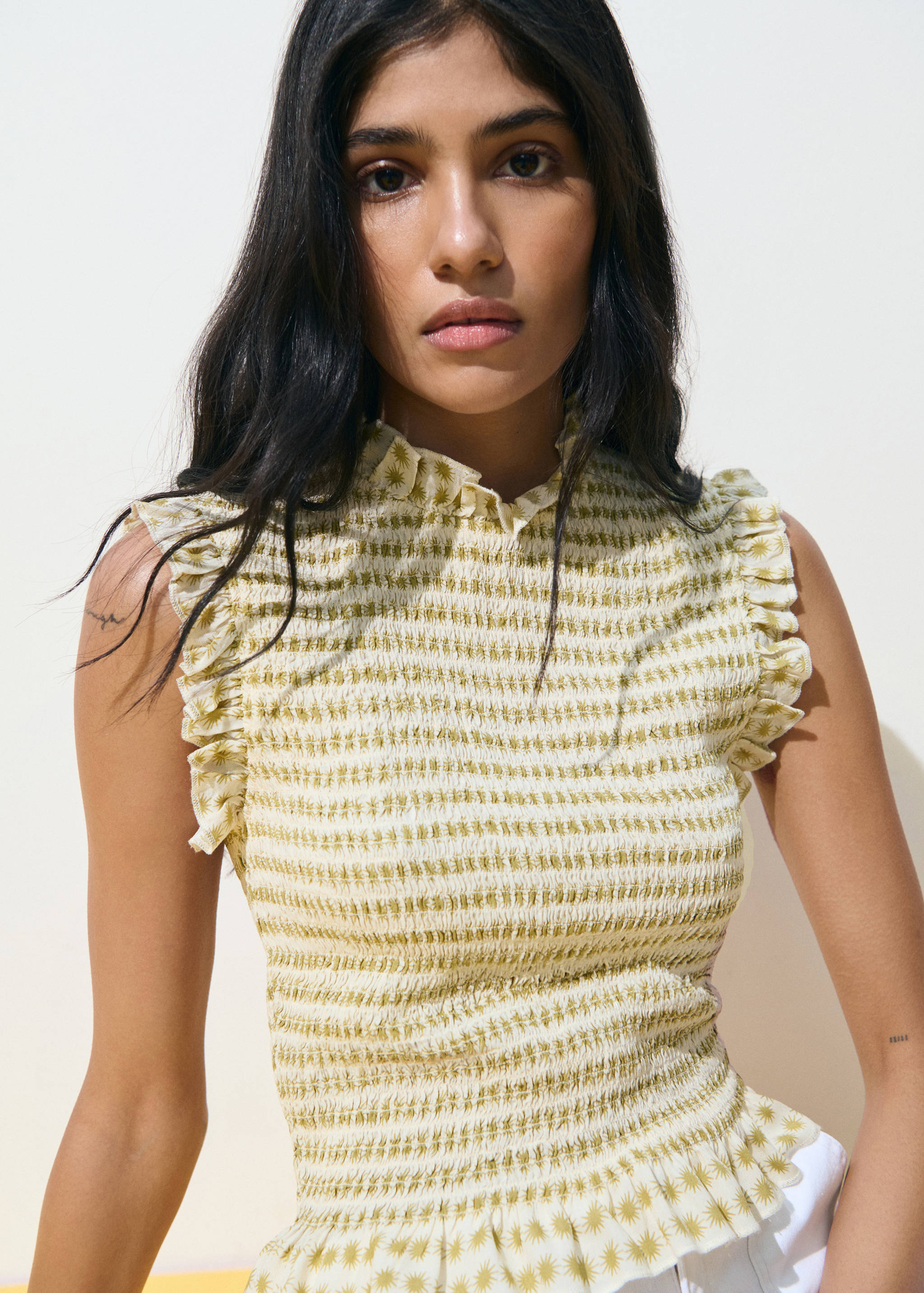 Ruffle printed top - Details of the article 5