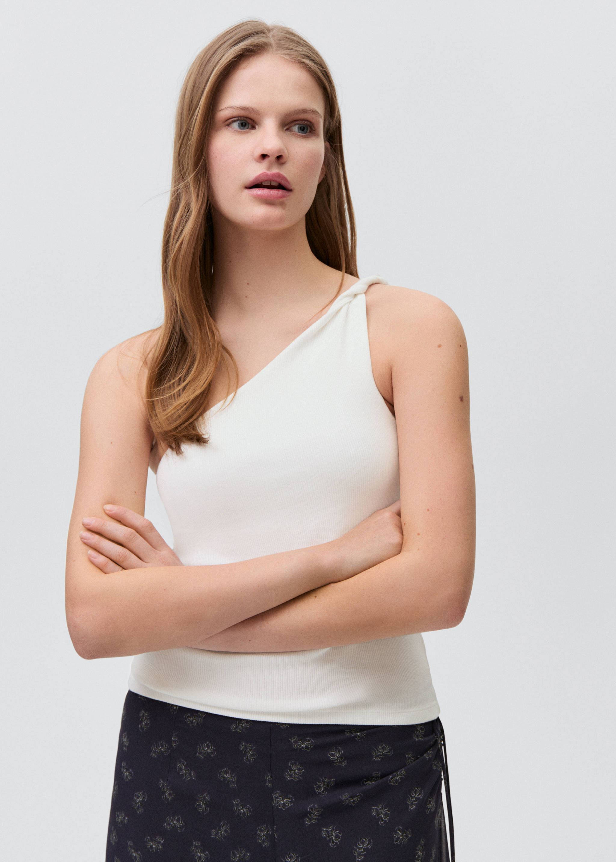 Asymmetrical cotton top - Medium plane