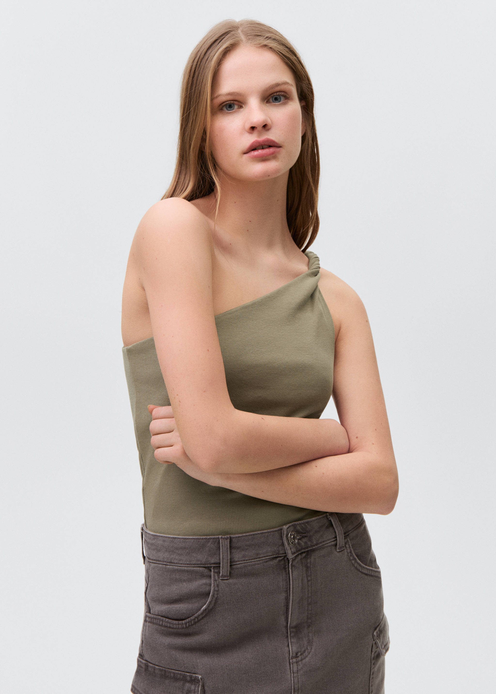 Asymmetrical cotton top - Medium plane
