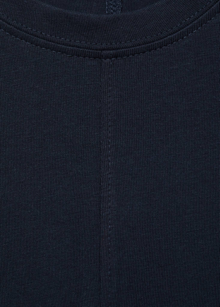Sleeveless knitted dress — Dark Navy