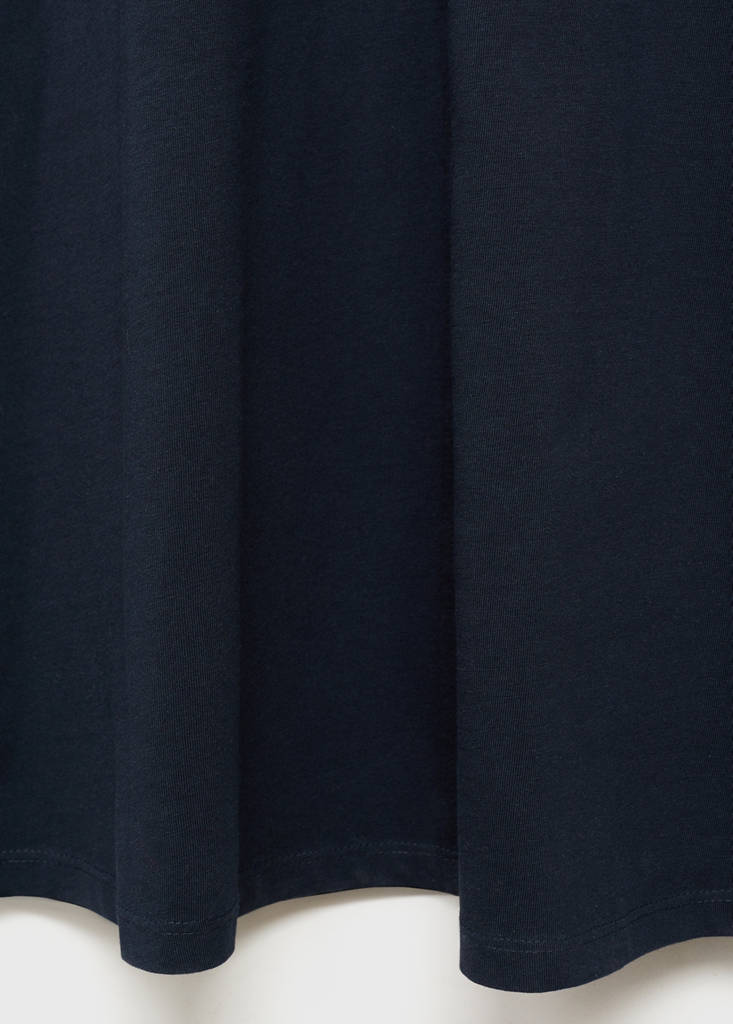 Sleeveless knitted dress — Dark Navy