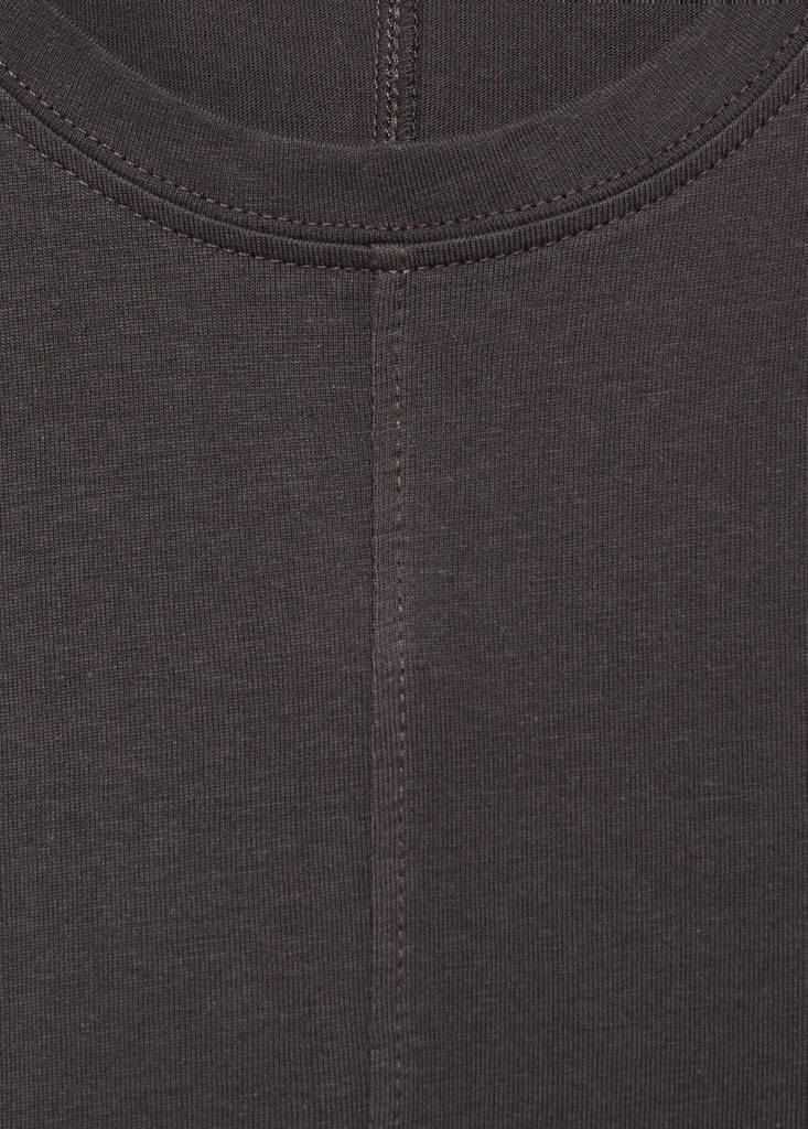 Sleeveless knitted dress — Charcoal