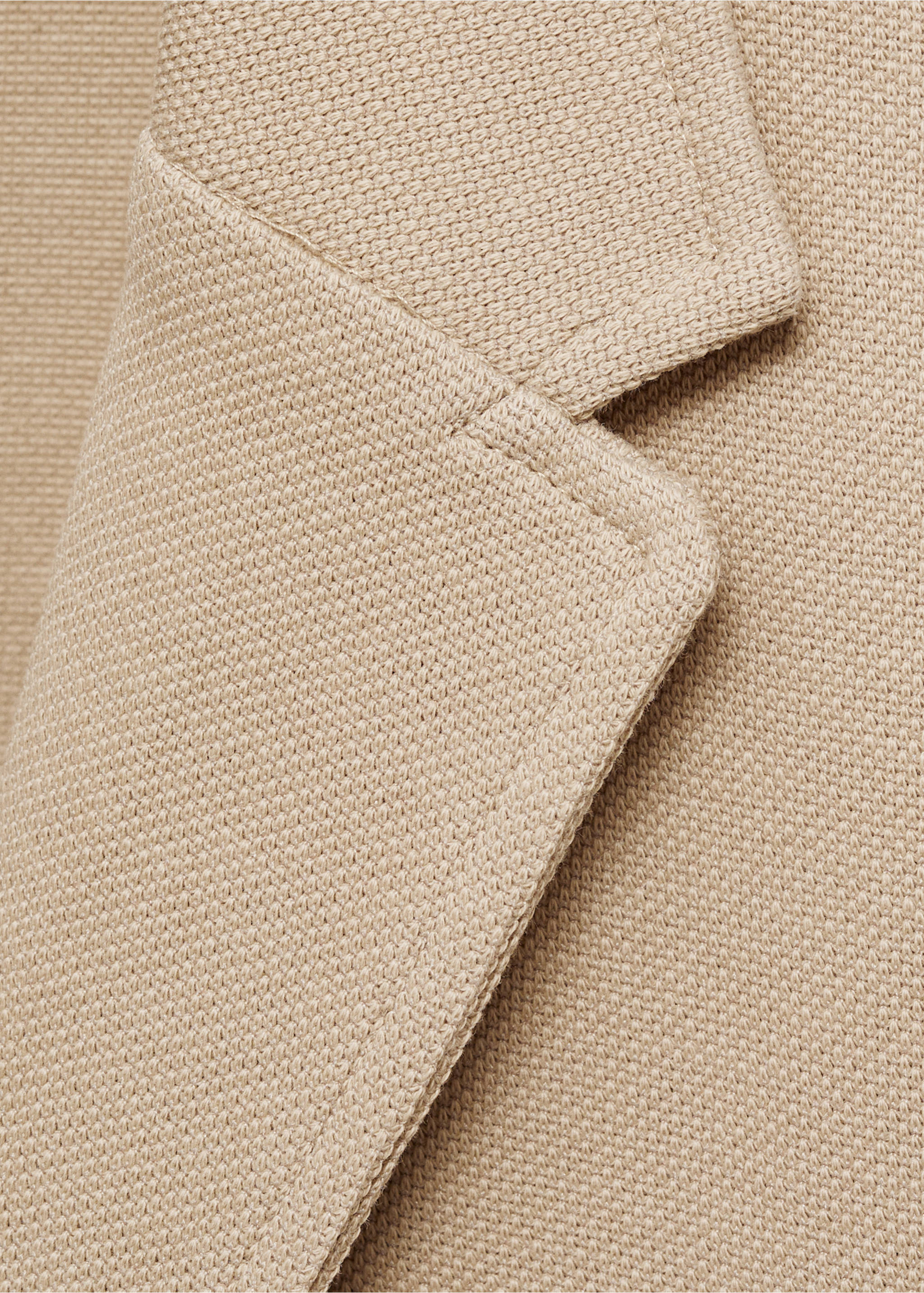 Veste piqué de coton - Détail de l'article 0, Sable. Ref: 87045734-00.
