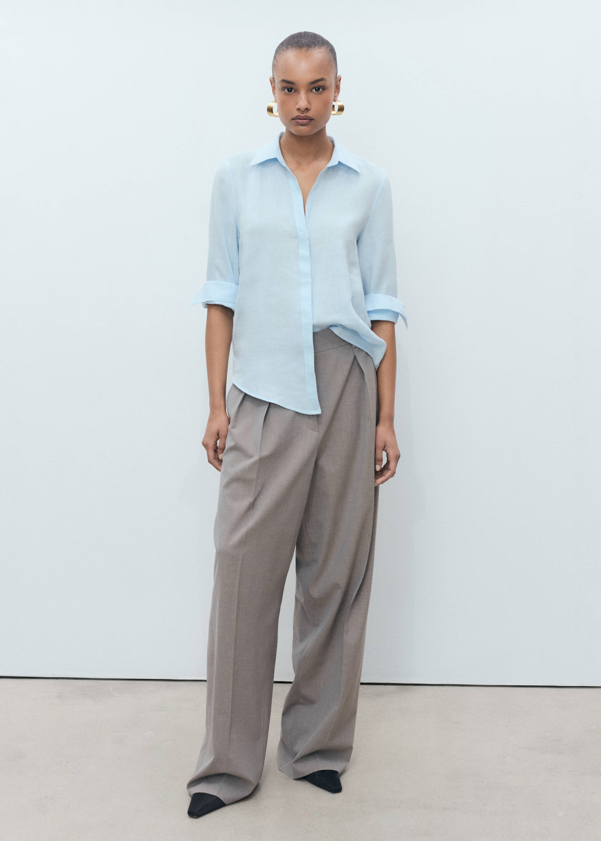 Linen 100% shirt - General plane