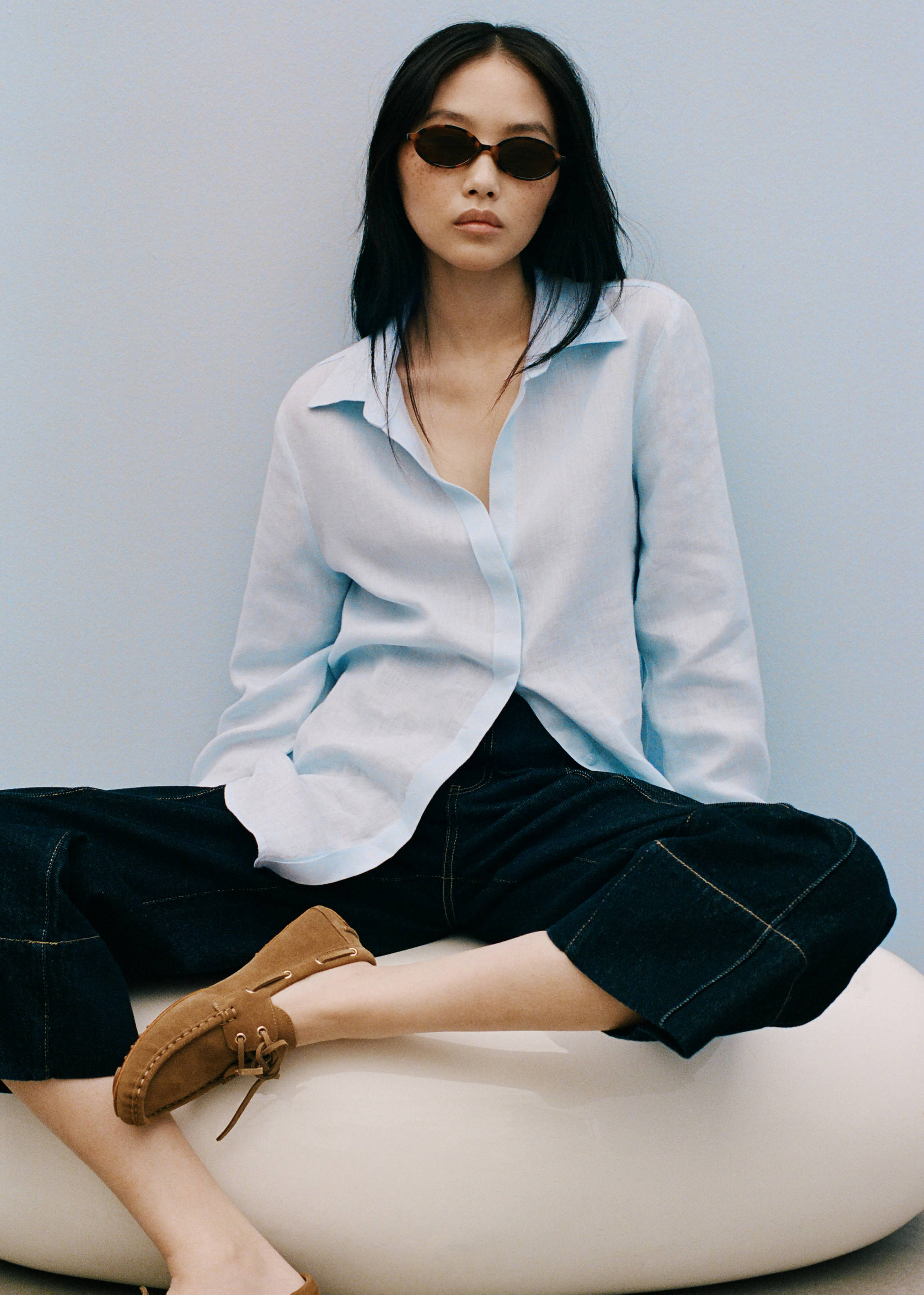 Linen 100% shirt - Details of the article 7