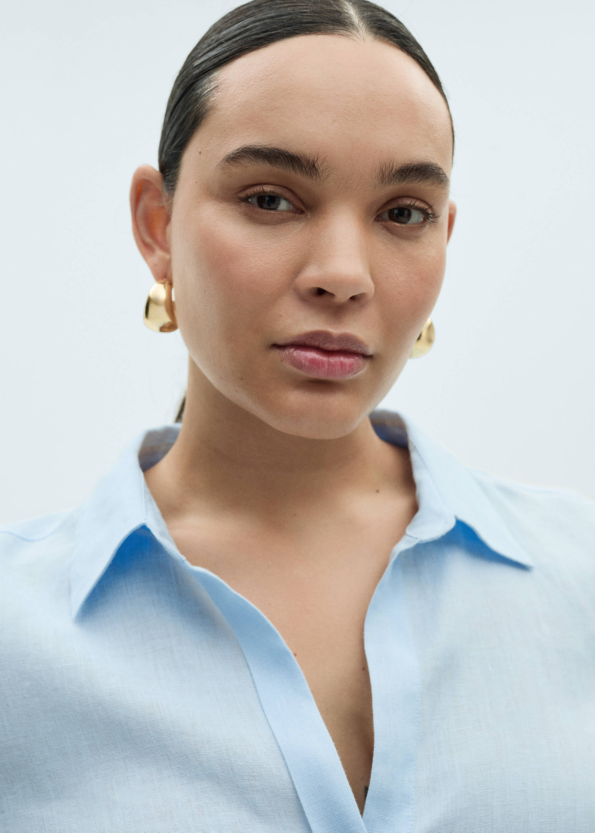 Linen 100% shirt - Details of the article 4