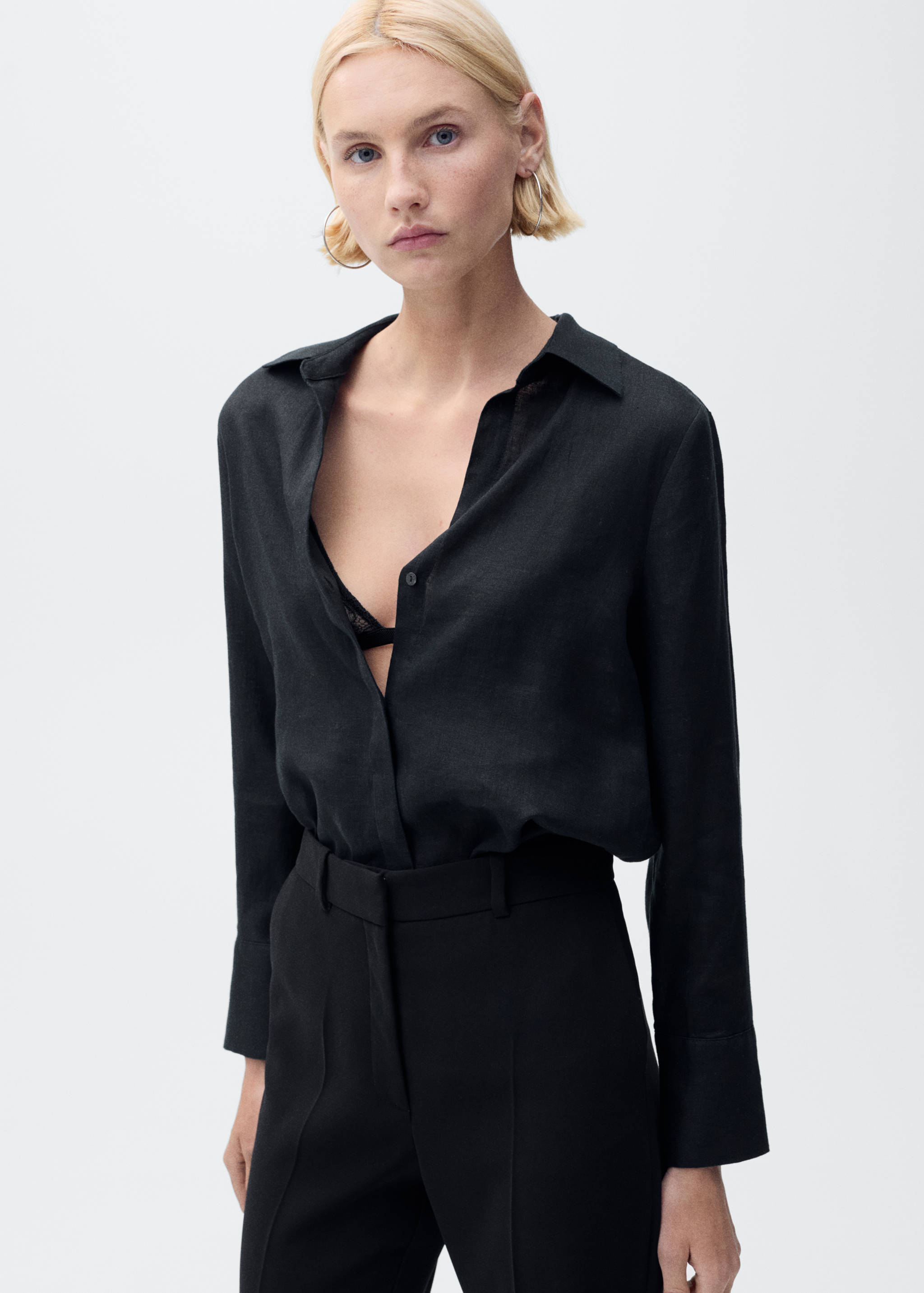 Linen 100% shirt - Medium plane