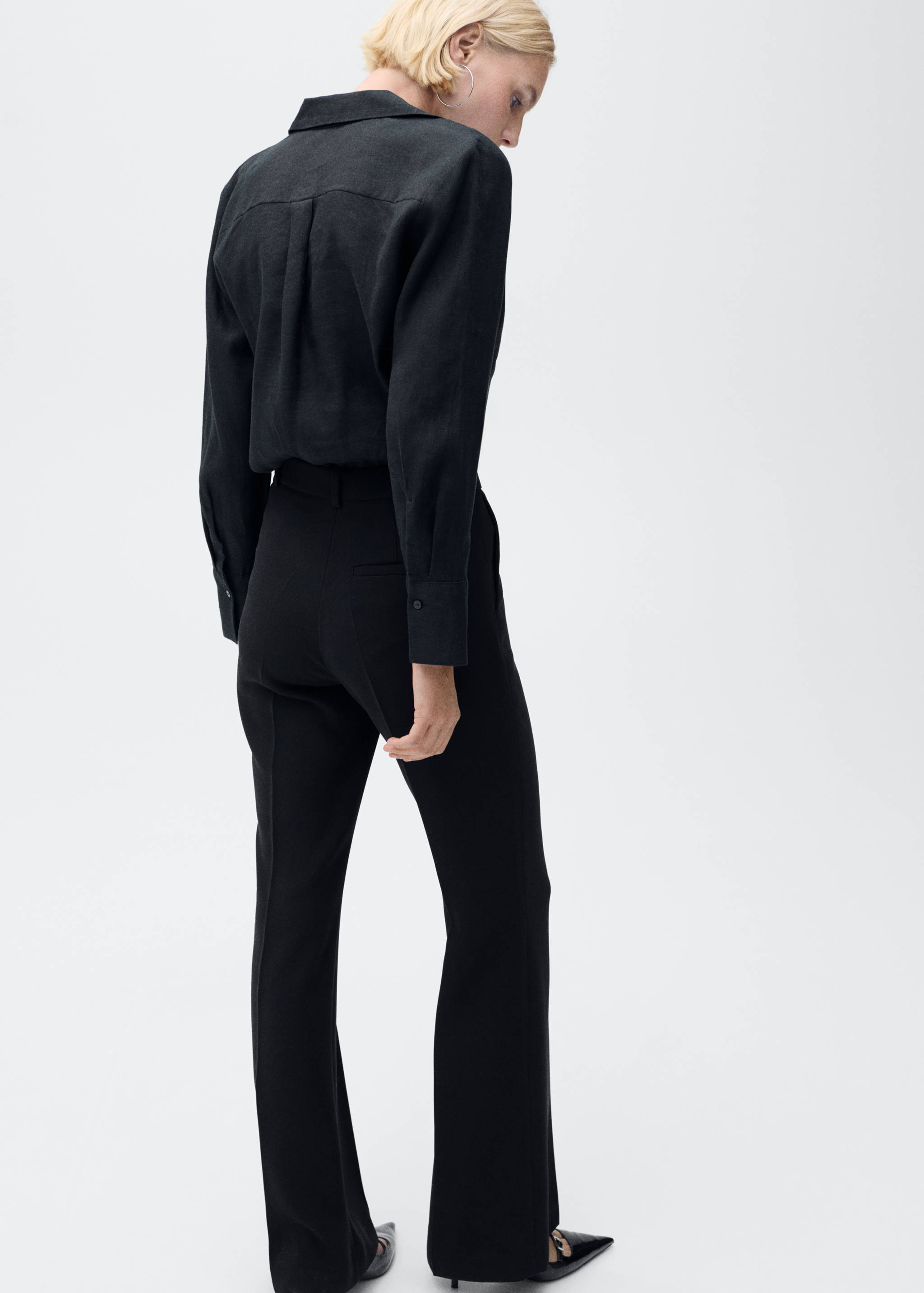 Linen 100% shirt - Reverse of the article