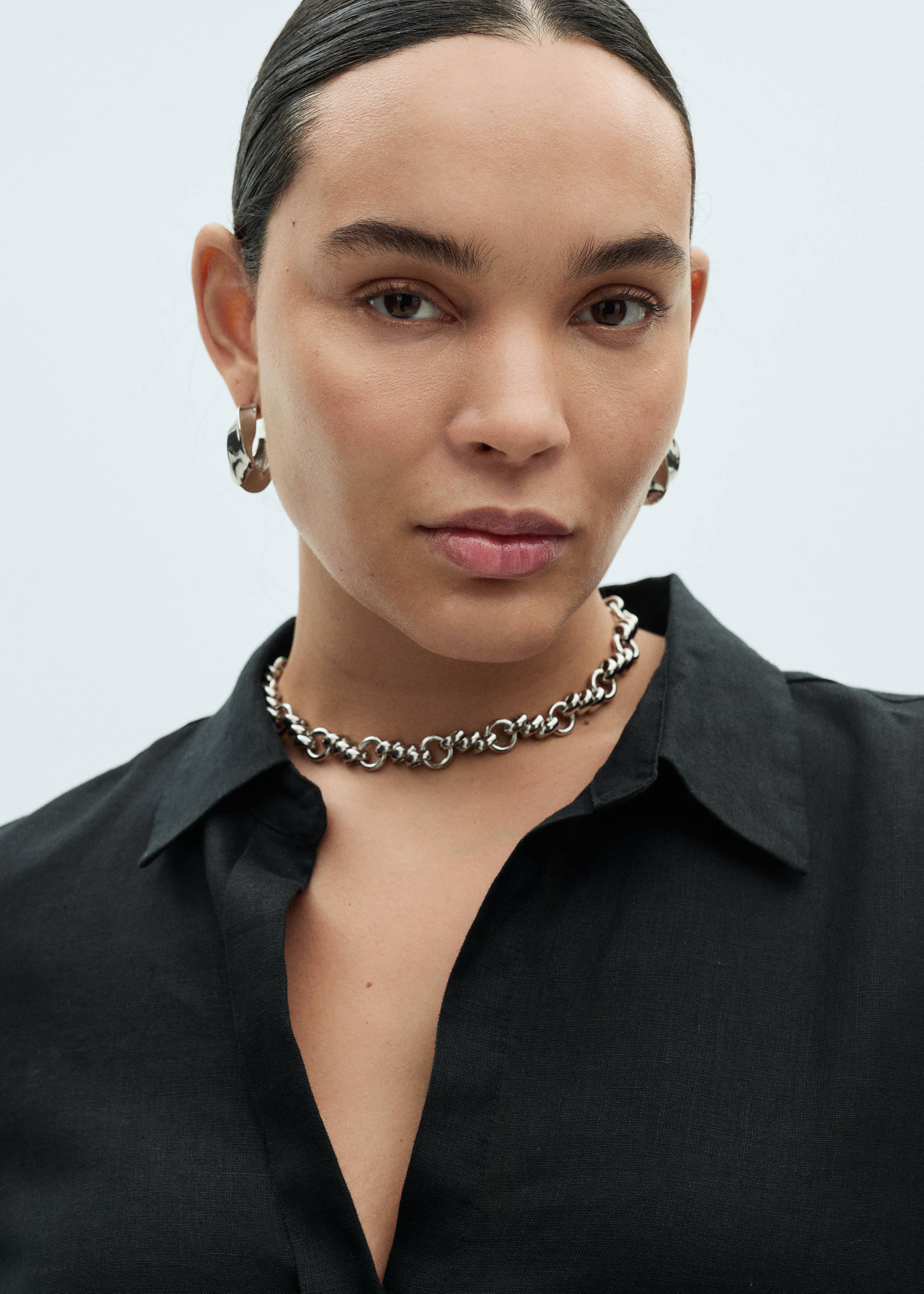 Linen 100% shirt - Details of the article 4