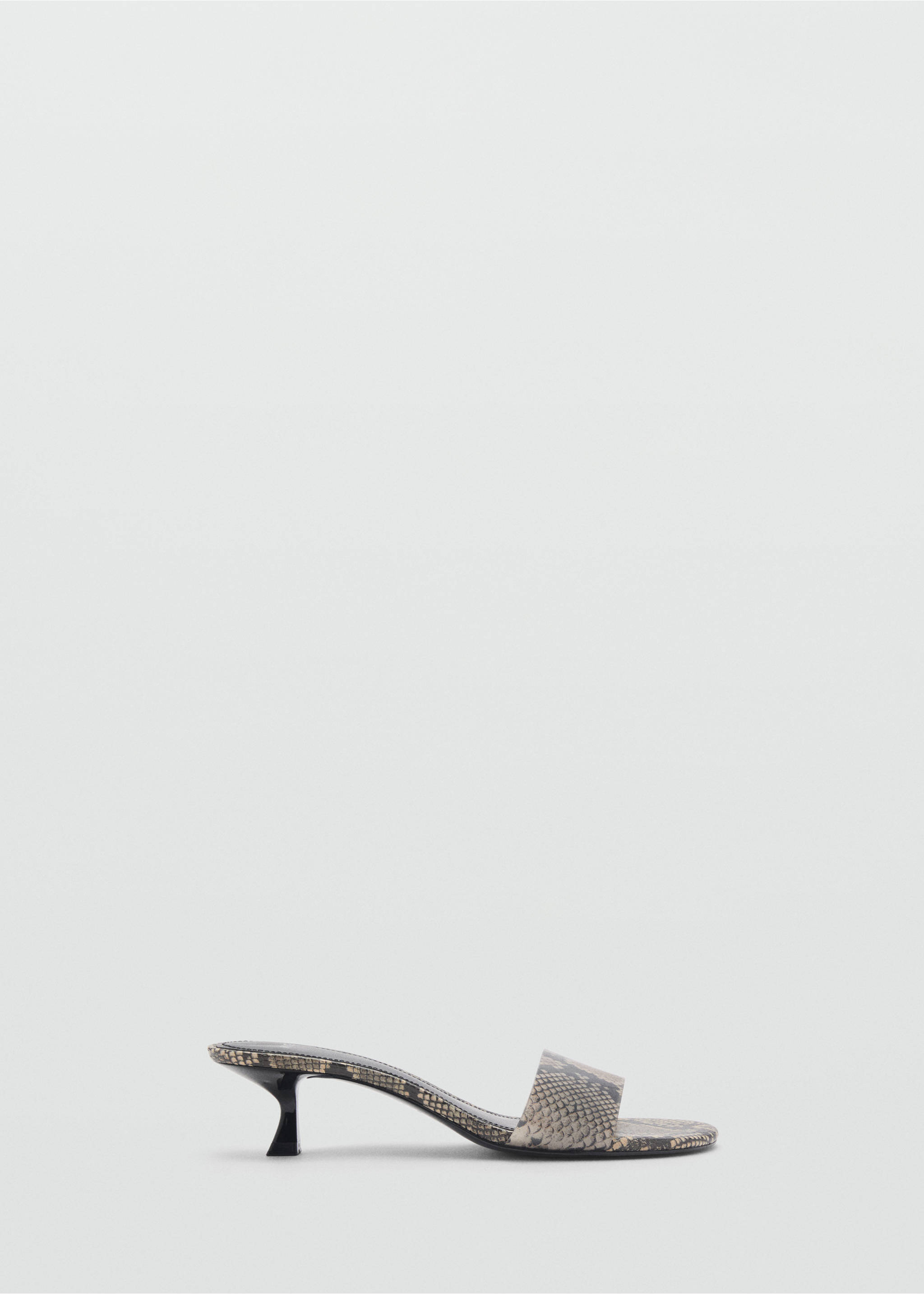 Animal-print sandals with strap - Article without model, Beige. Ref: 87045736-00.