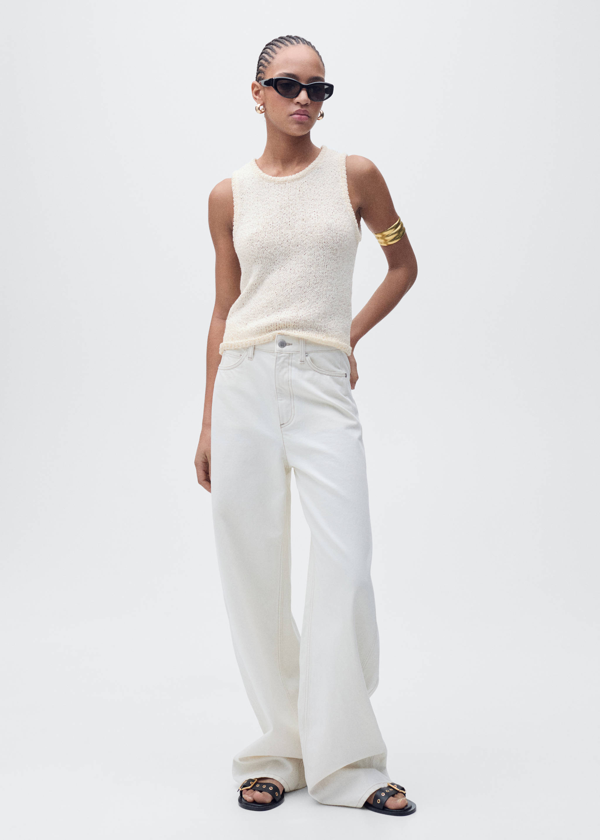 Crochet top with straps - General plane