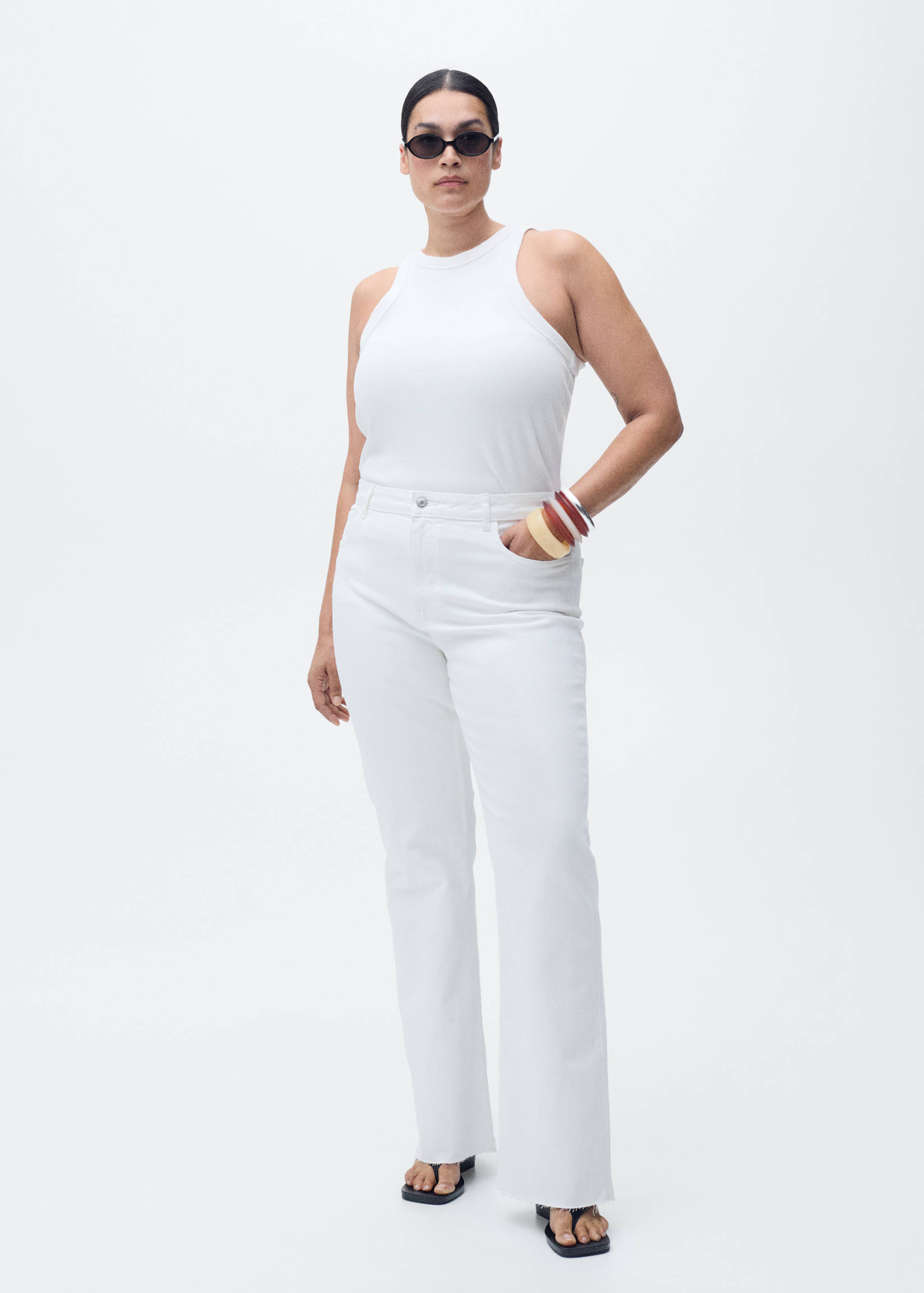 Fiona flared mid-rise jeans - Details of the article 3