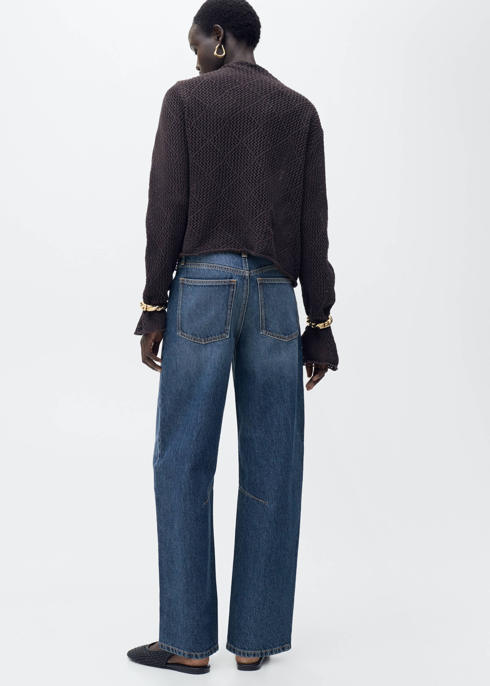 High-rise balloon jeans - Reverse of the article