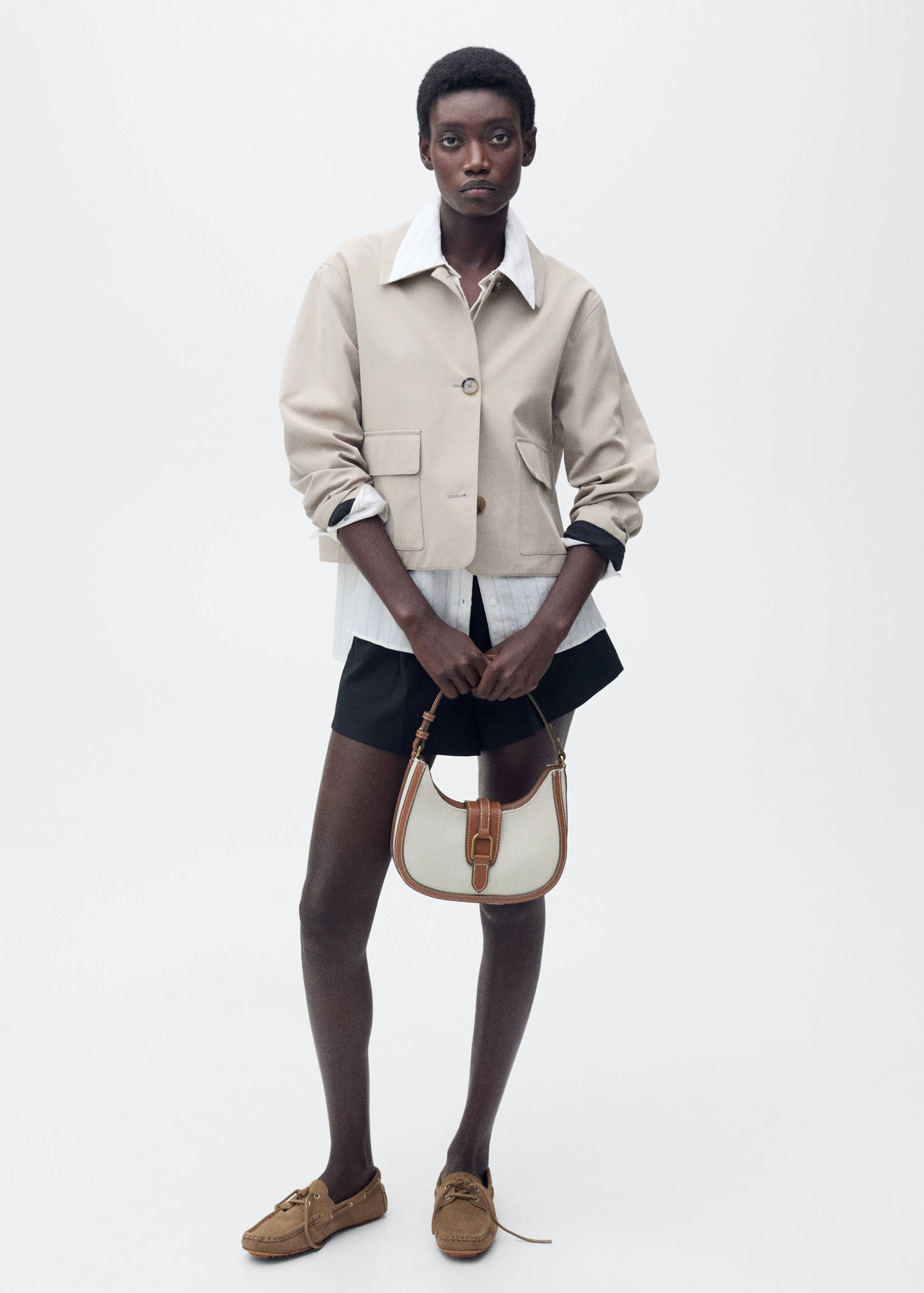 Чанта за рамо от плат с контраст - Данни за артикула 9