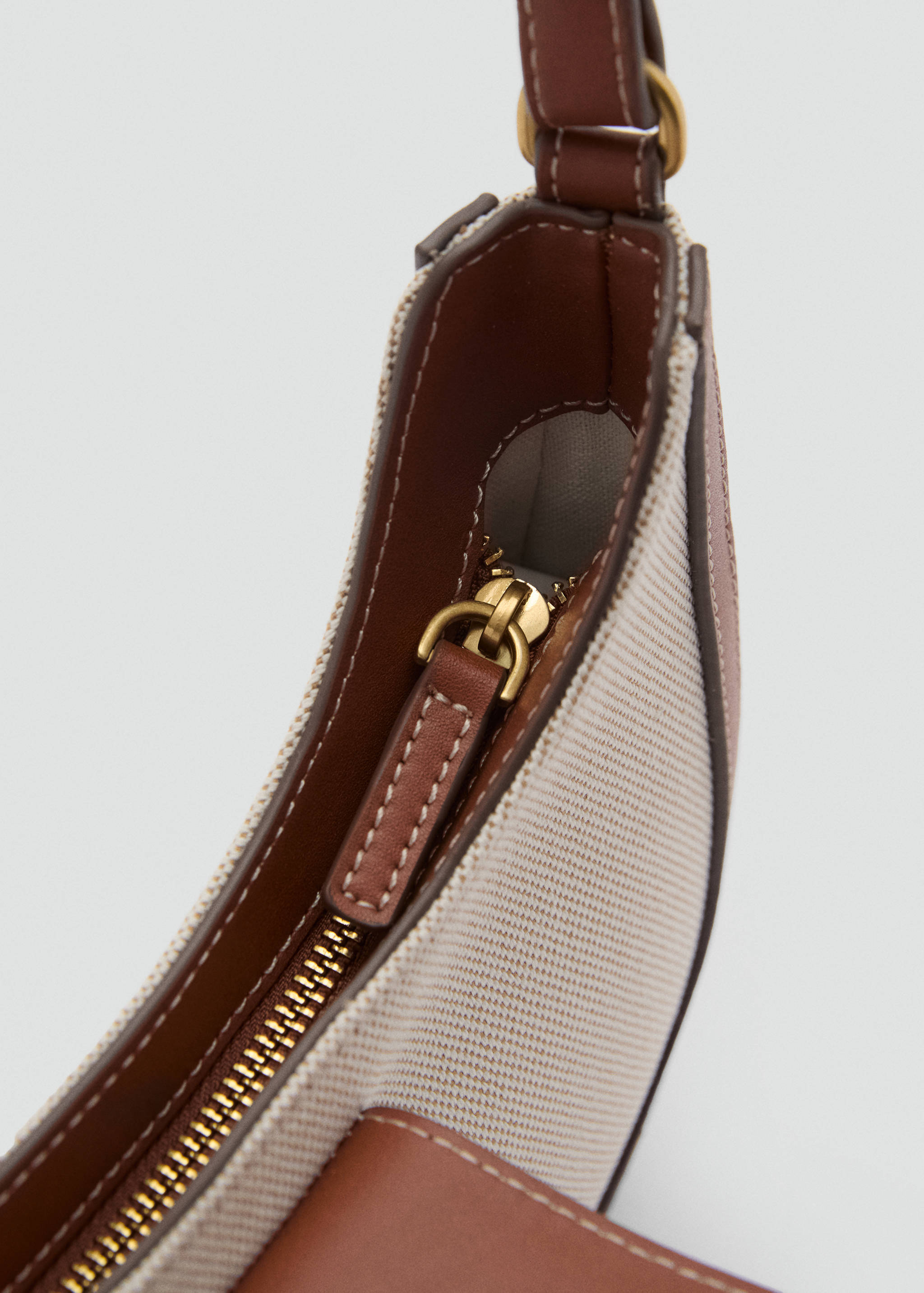 Чанта за рамо от плат с контраст - Данни за артикула 3