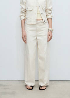 Wide leg jeans with belt — Off White 1