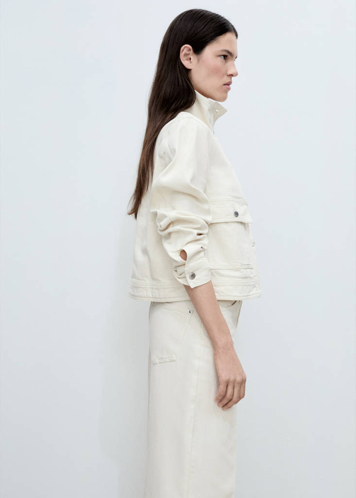 Wide leg jeans with belt — Off White