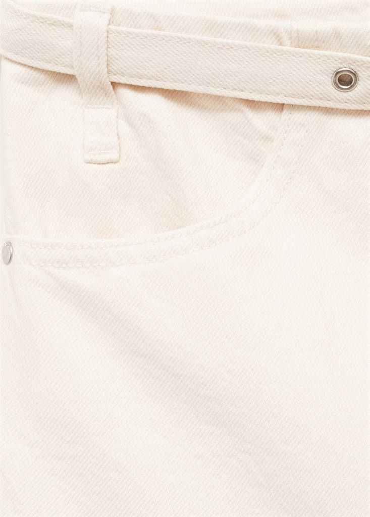 Wide leg jeans with belt — Off White