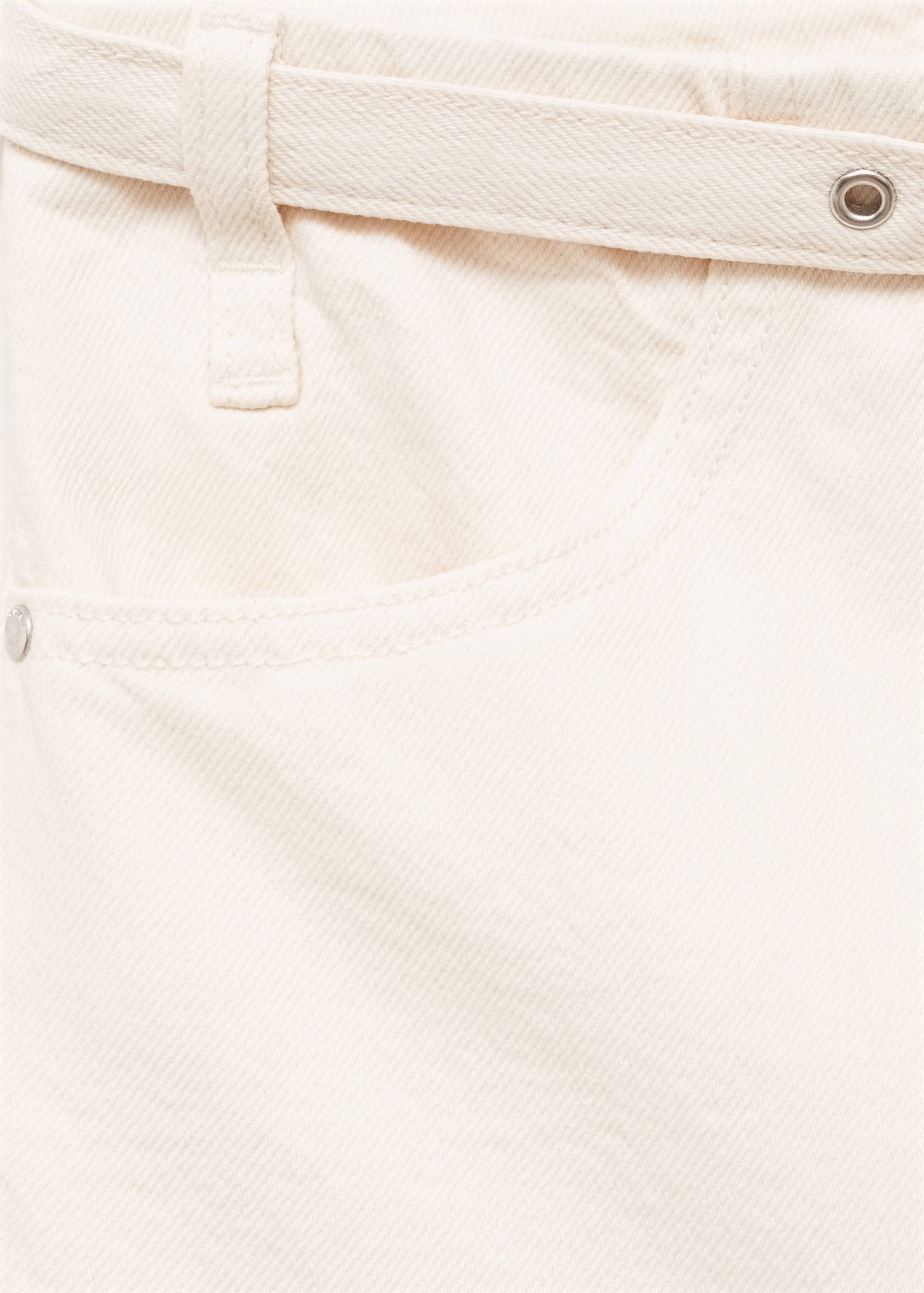 Wide leg jeans with belt - Details of the article 8