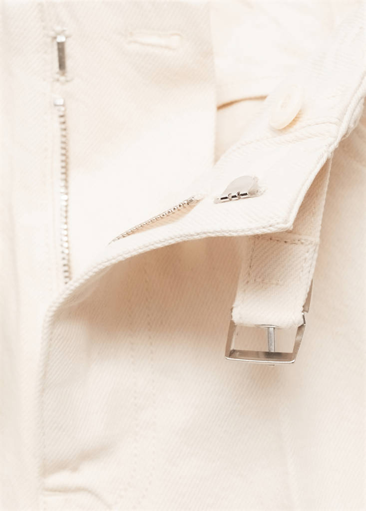 Wide leg jeans with belt — Off White