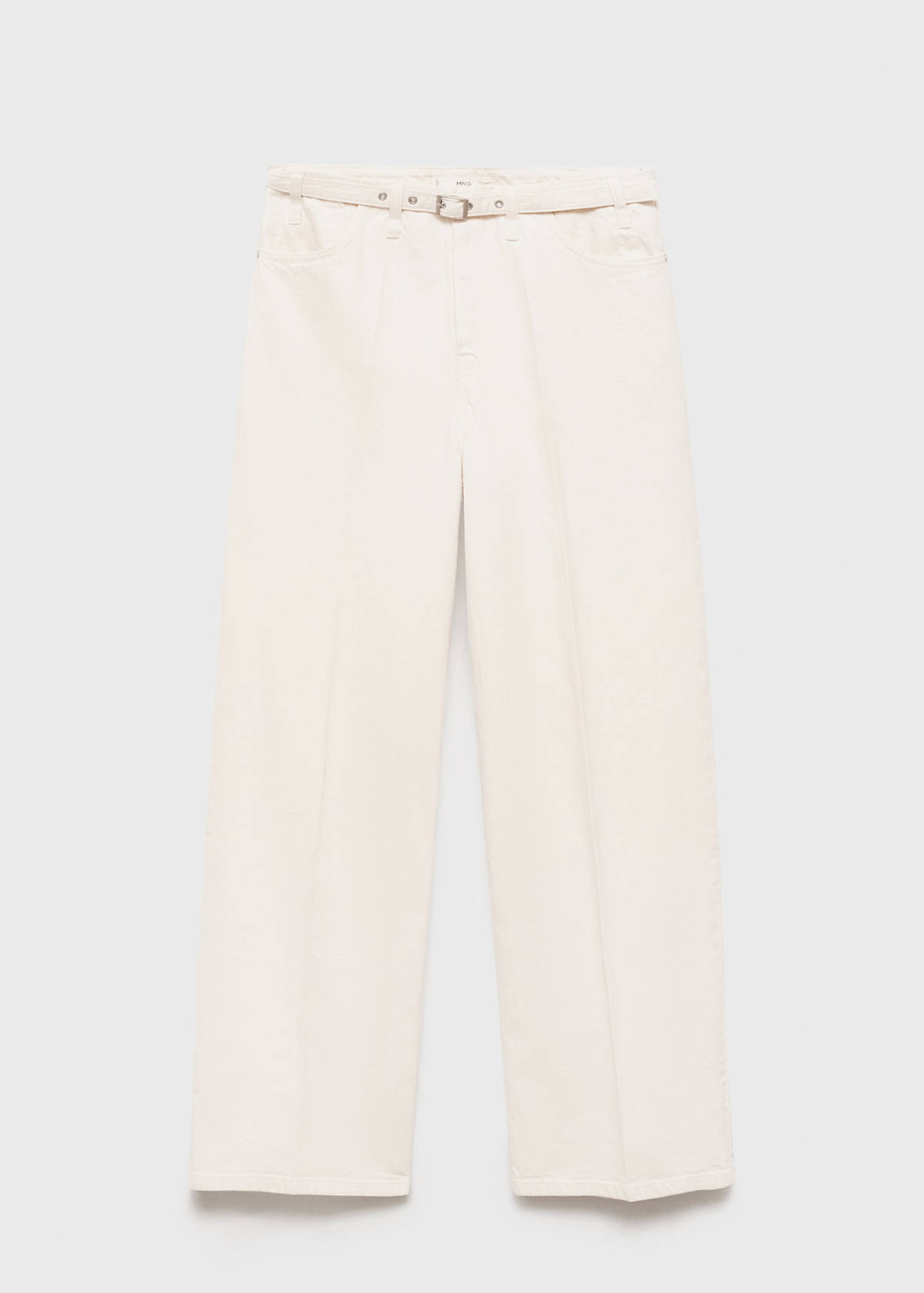 Wide leg jeans with belt — Off White