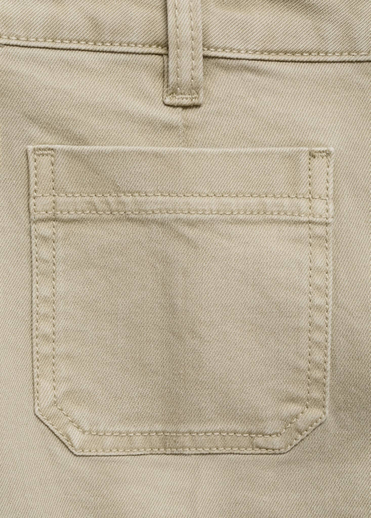 Flared cropped jeans with pockets — Pastel Green