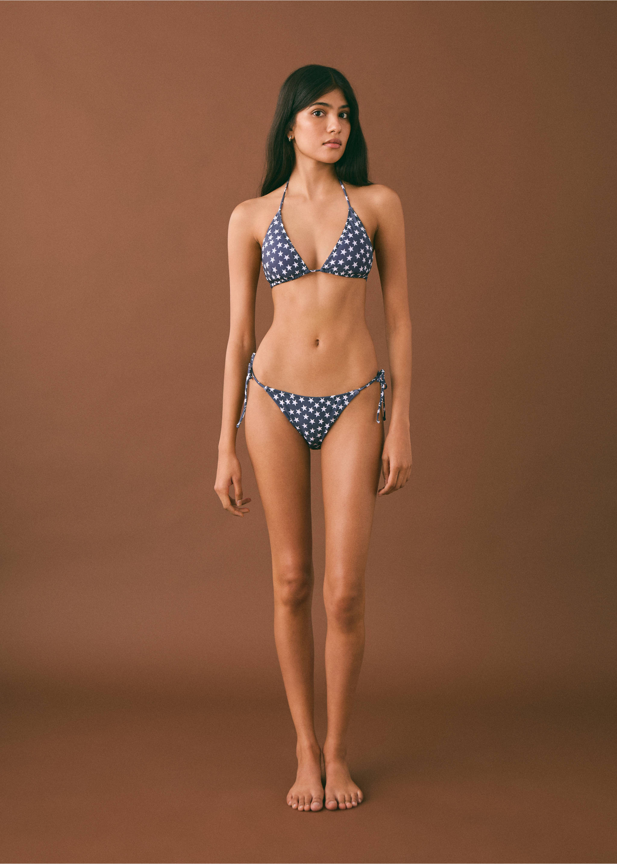Stars print bikini - General plane, Charcoal. Ref: 87045745-00.
