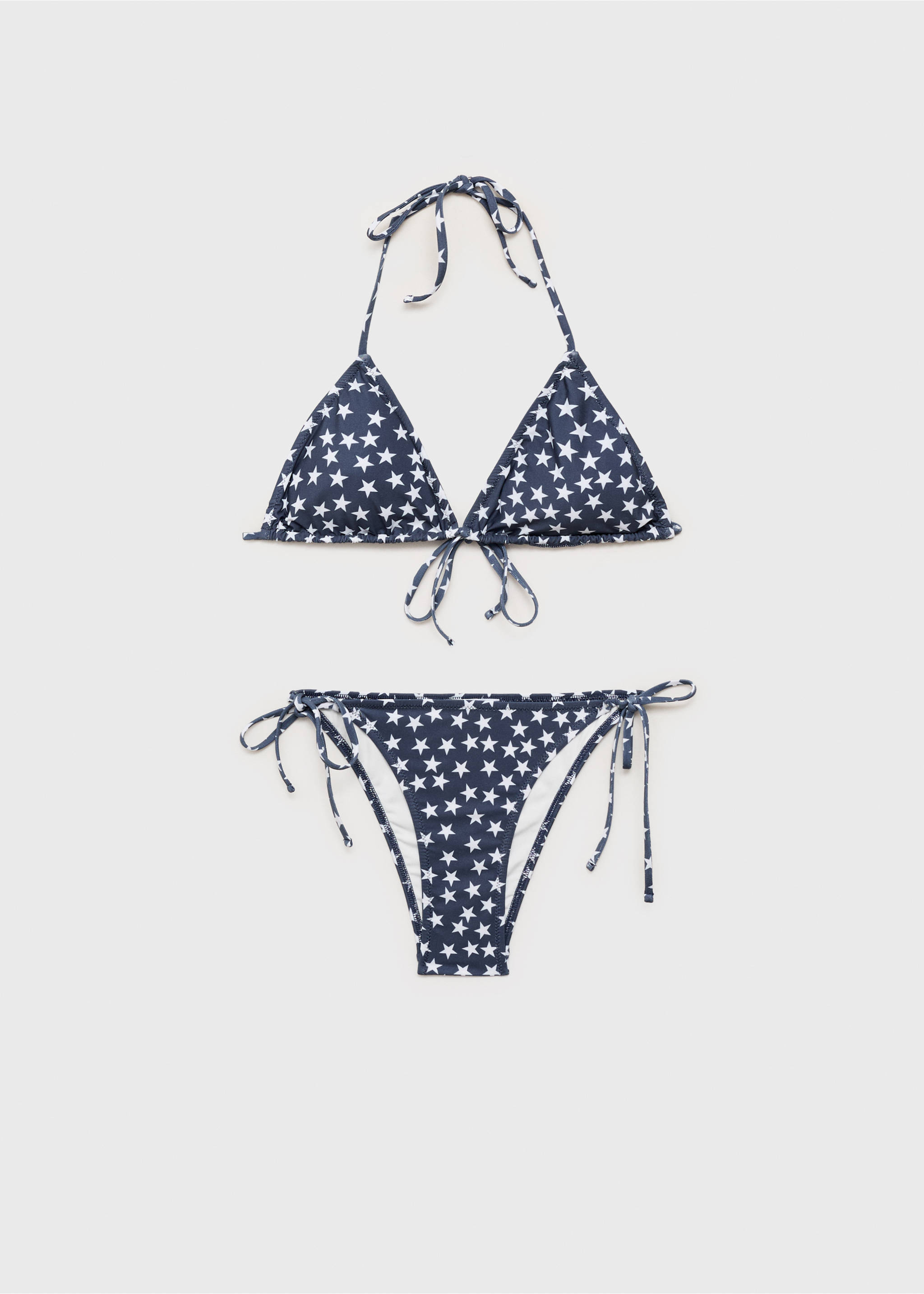 Stars print bikini - Article without model, Charcoal. Ref: 87045745-00.