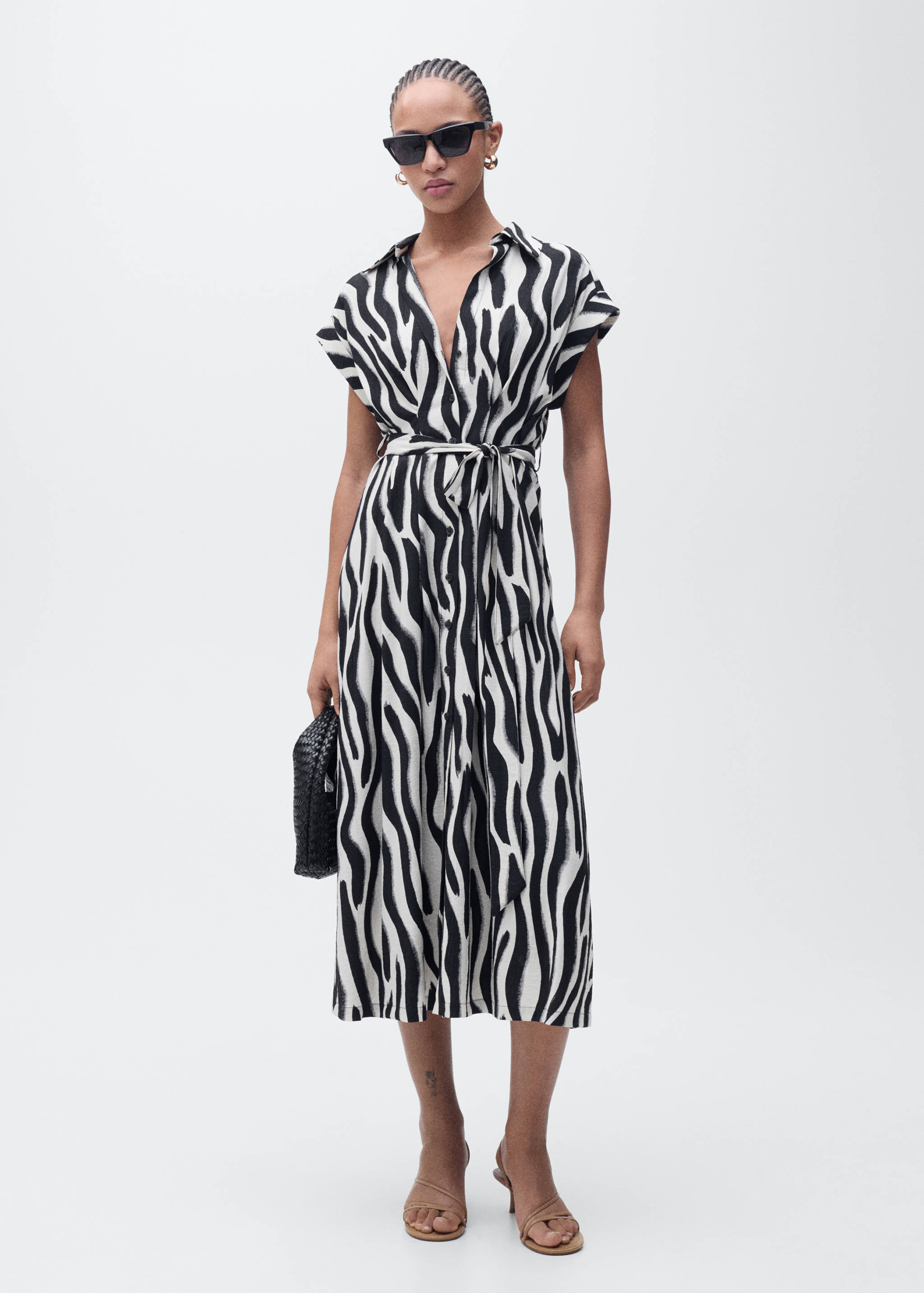 Zebra shirt dress - General plane