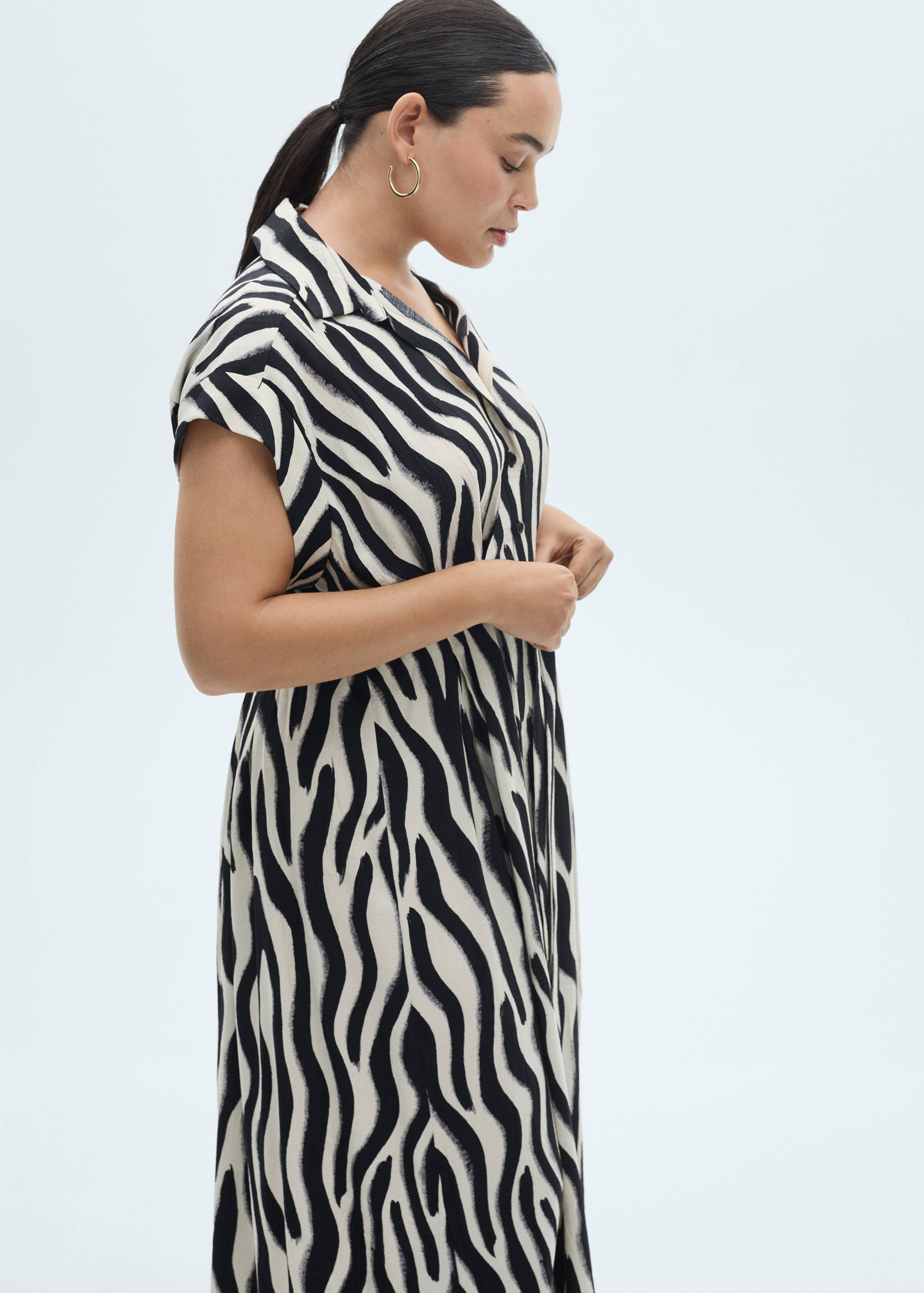 Zebra shirt dress - Details of the article 5