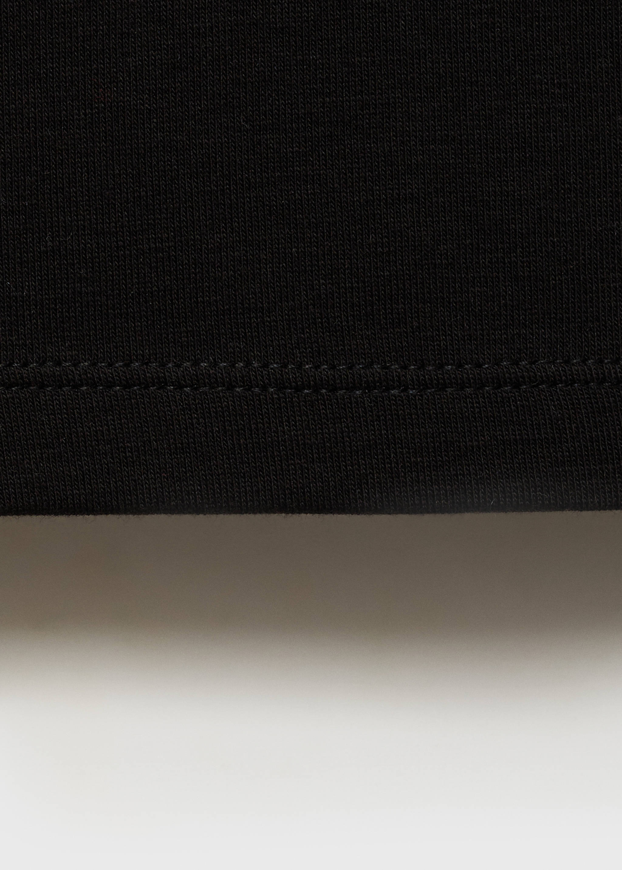 Cotton t-shirt with contrasting trim - Details of the article 0