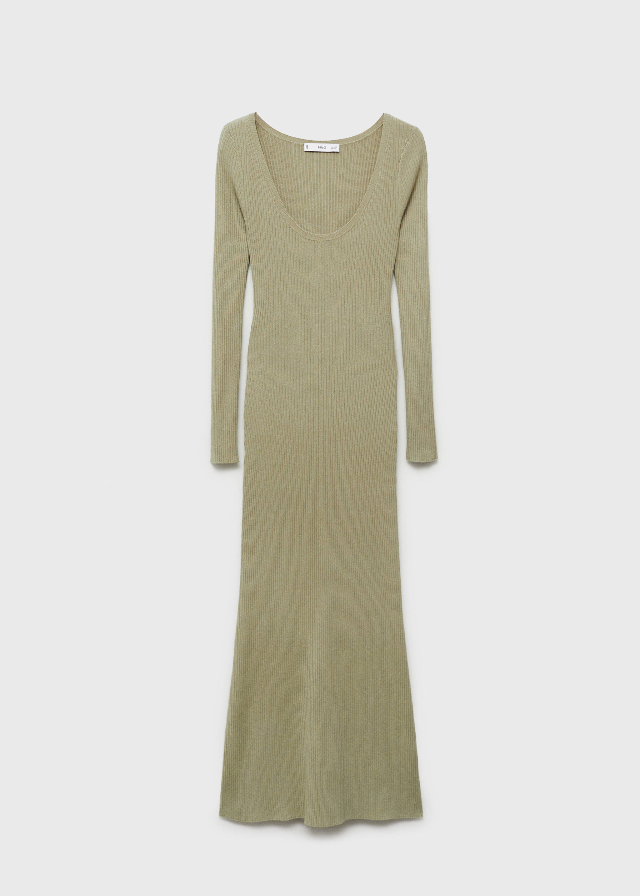 Rib-knit midi-dress - Article without model