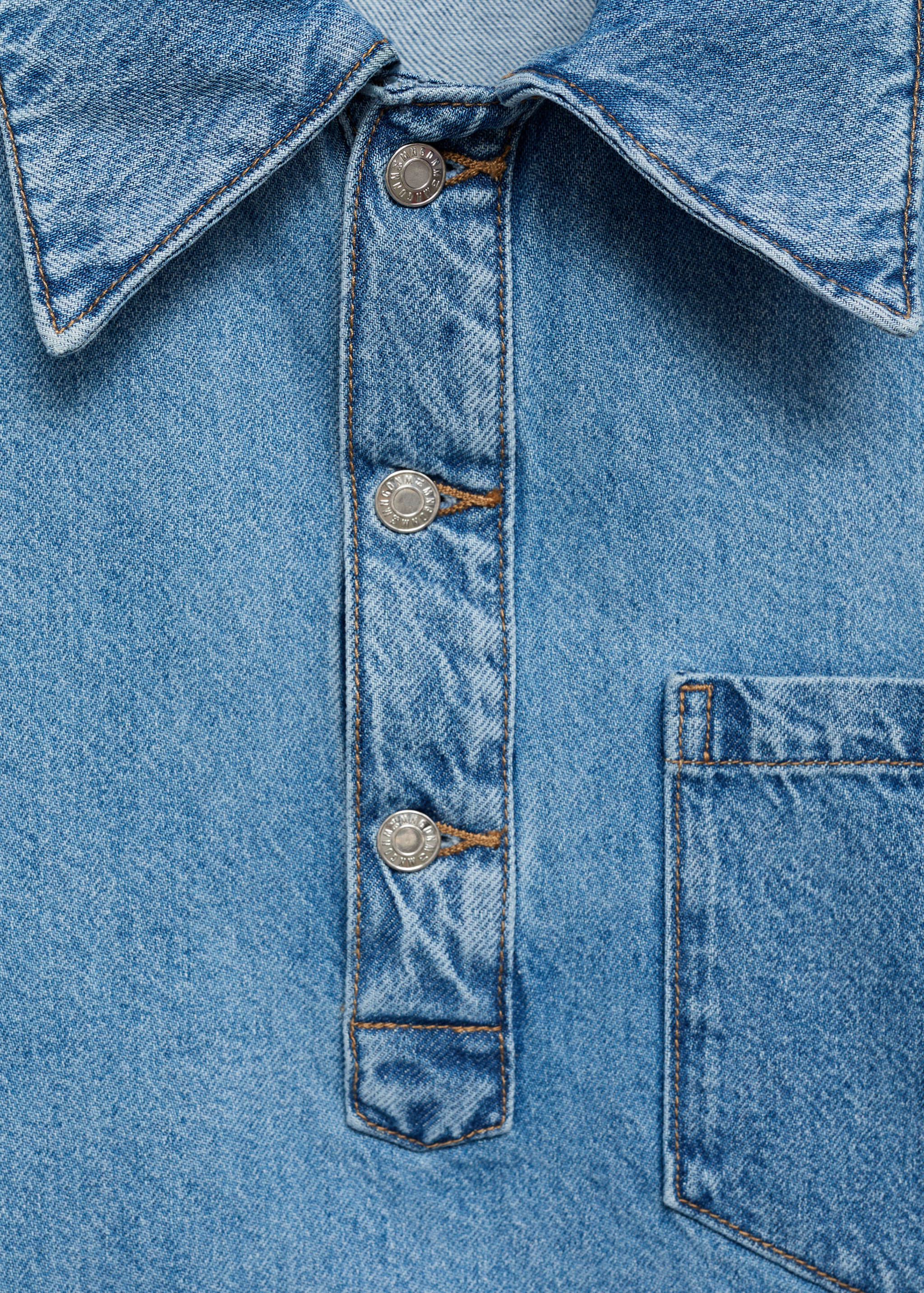 Denim blouse with pocket - Details of the article 8