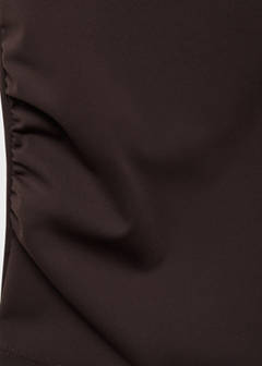 Ruched maternity top — Chocolate 6