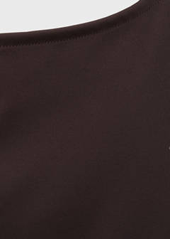 Ruched maternity top — Chocolate 7