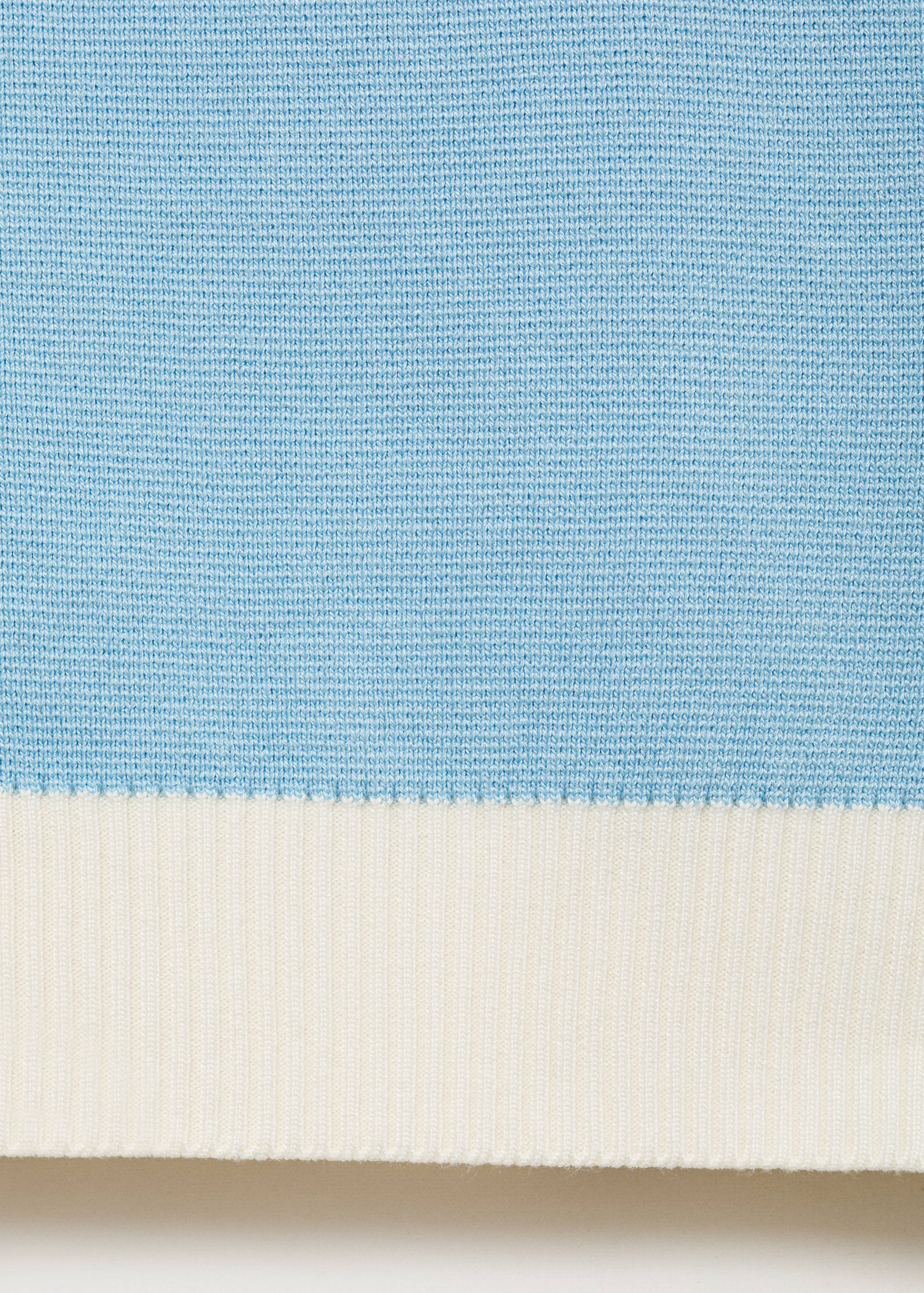 Knitted waistcoat with contrast piping - Details of the article 0