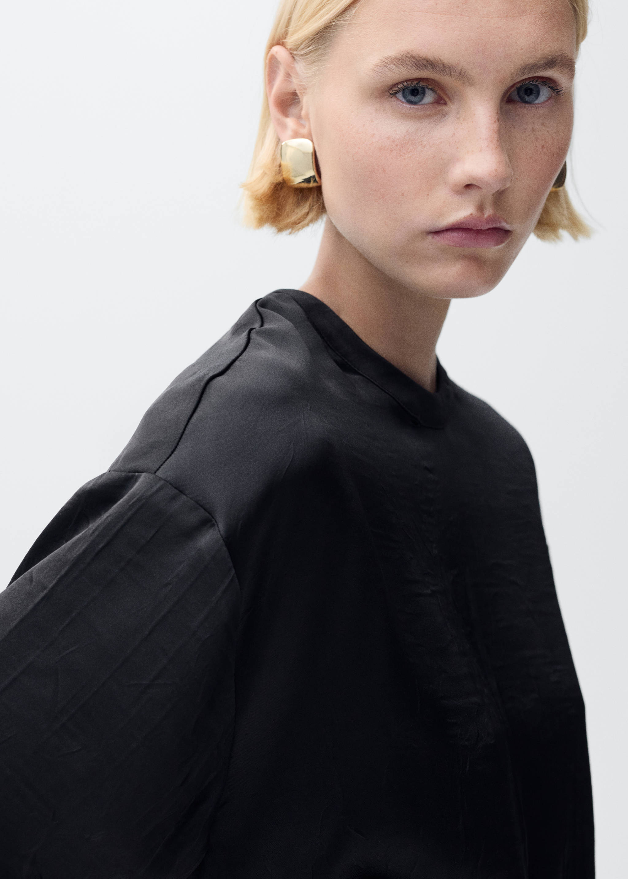 Chemisier satin ceinture - Détail de l'article 1