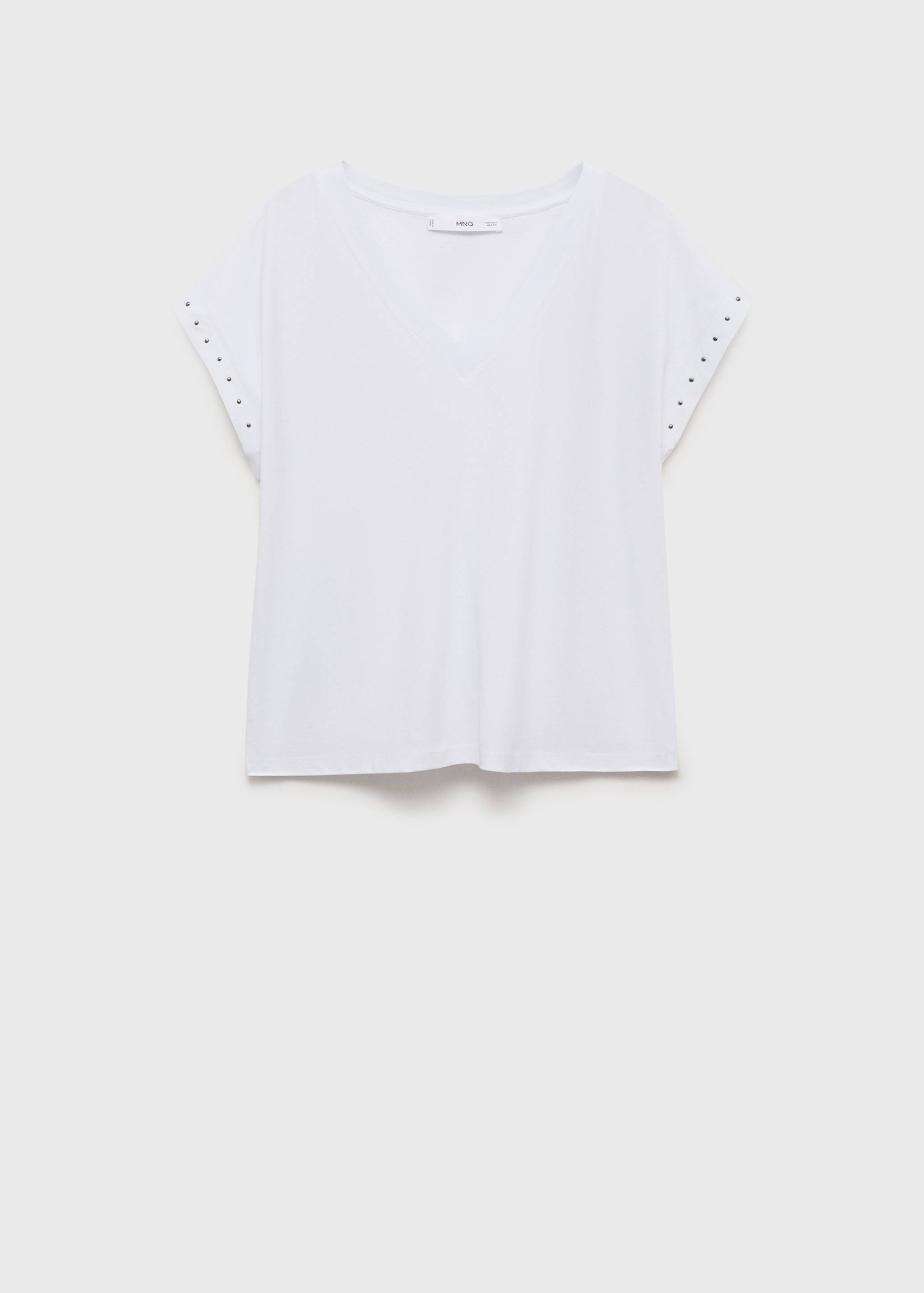 Studded V-neck t-shirt - Article without model