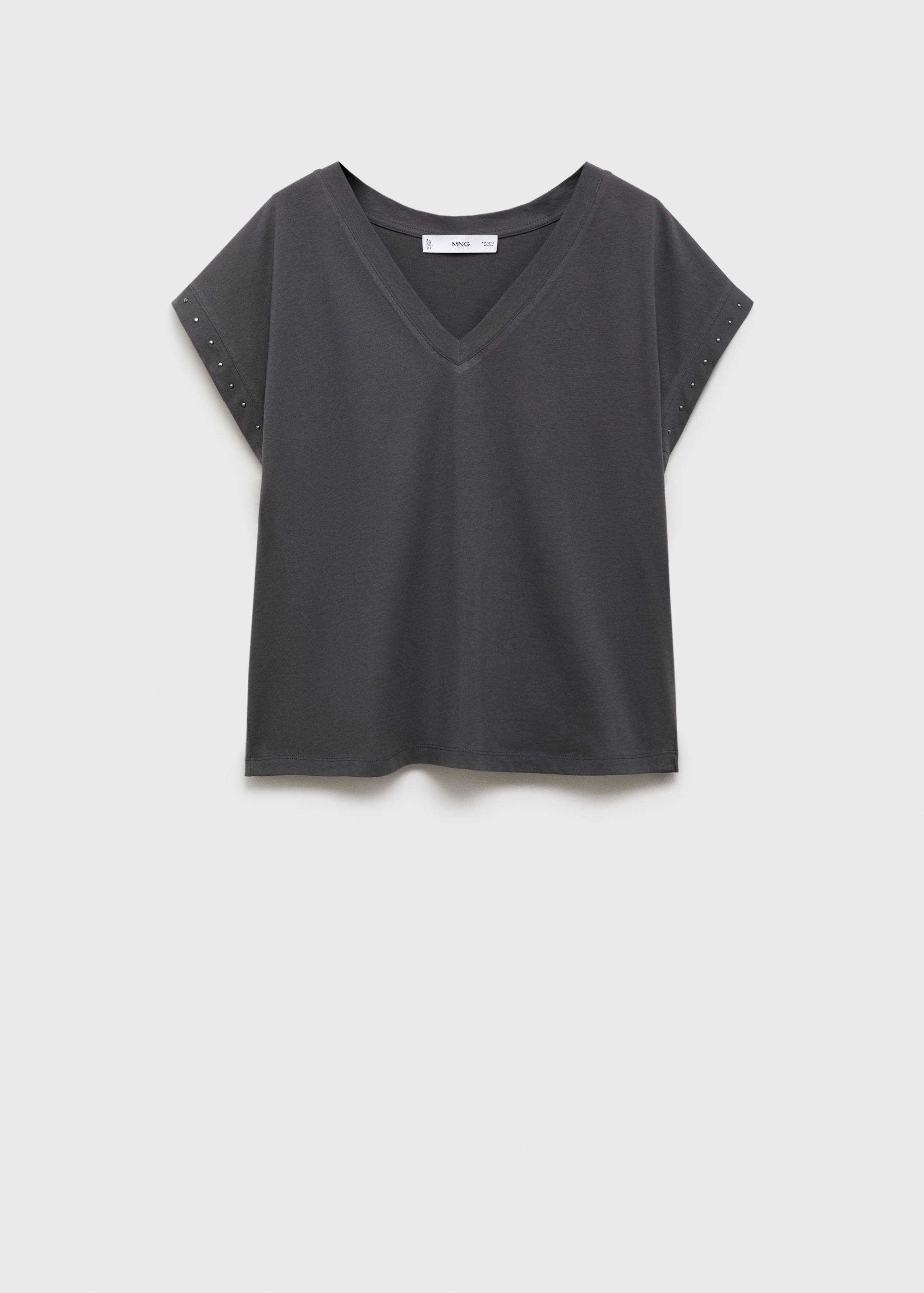 Studded V-neck t-shirt - Article without model