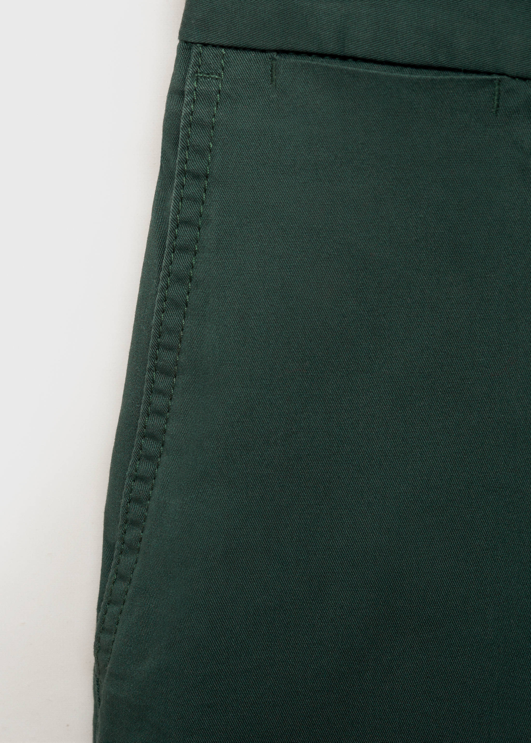 Slim-fit chino cotton bermuda shorts - Details of the article 0