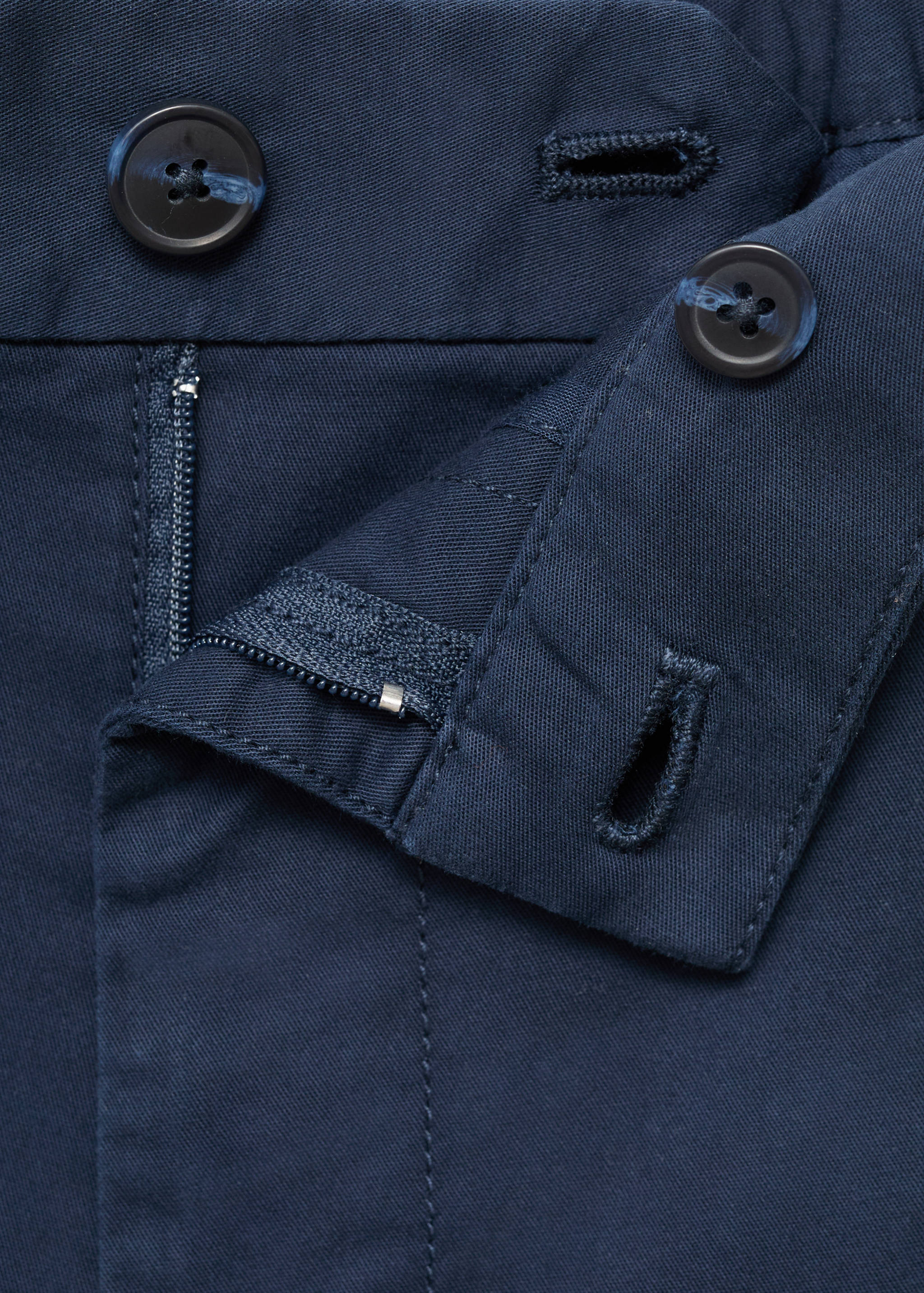 Slim-fit chino cotton bermuda shorts - Details of the article 8