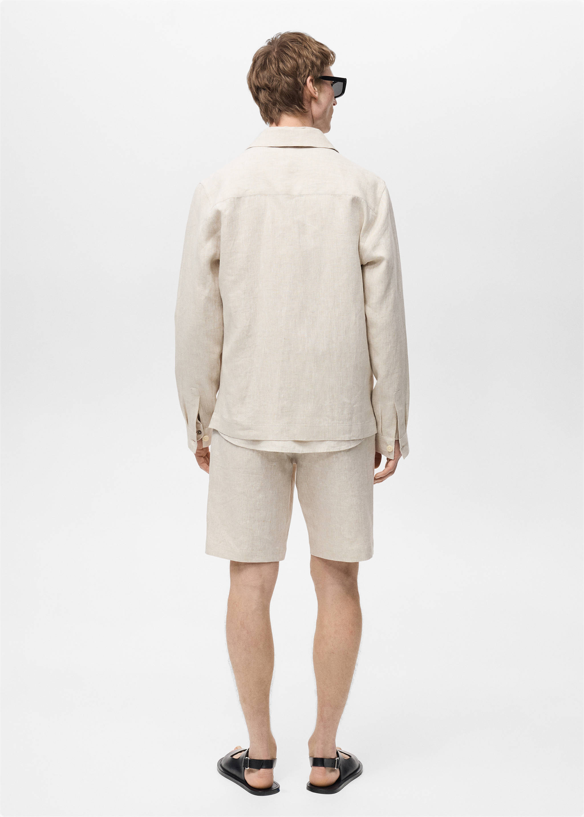 Surchemise 100 % lin poches - Verso de l’article