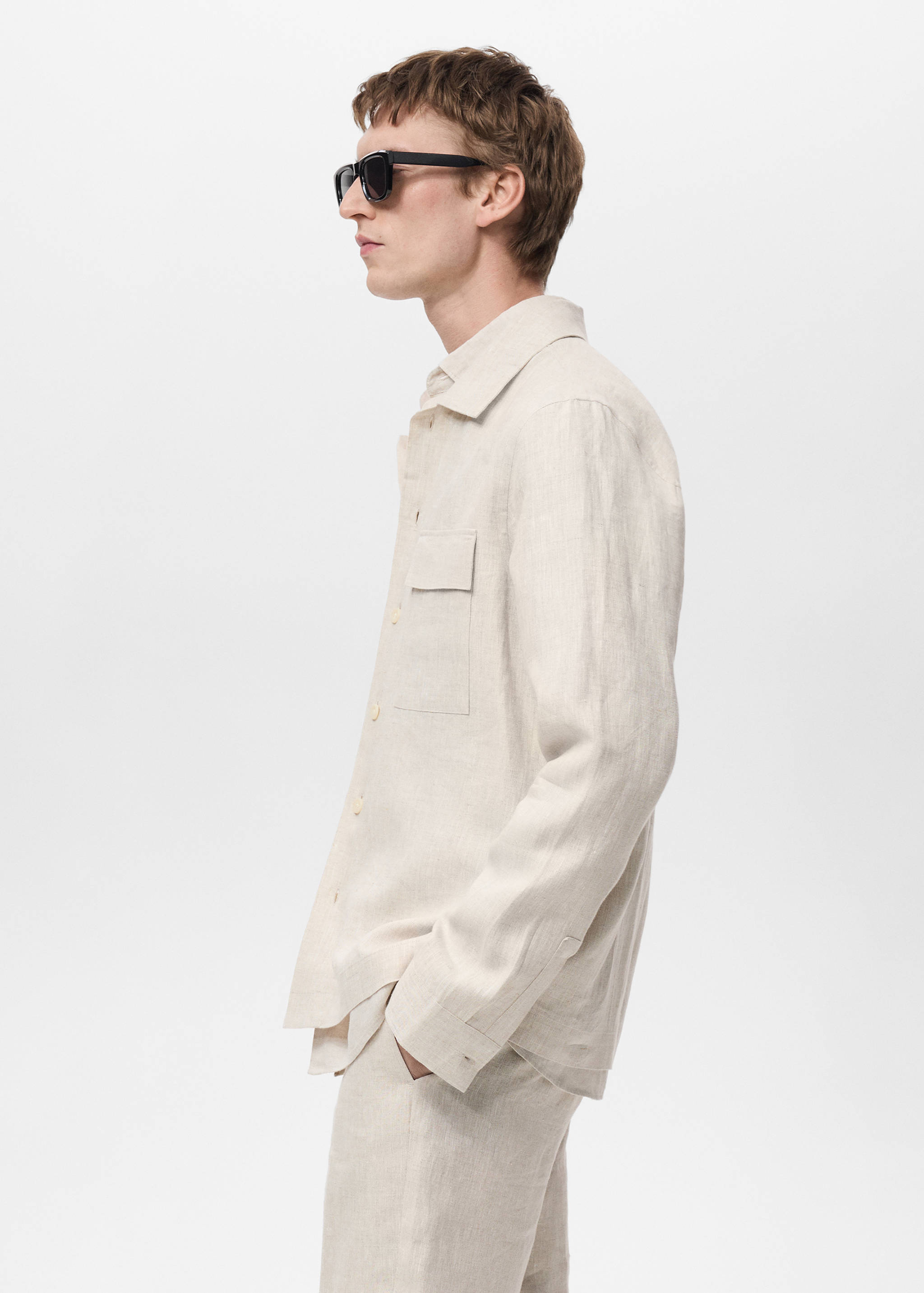 Surchemise 100 % lin poches - Détail de l'article 2