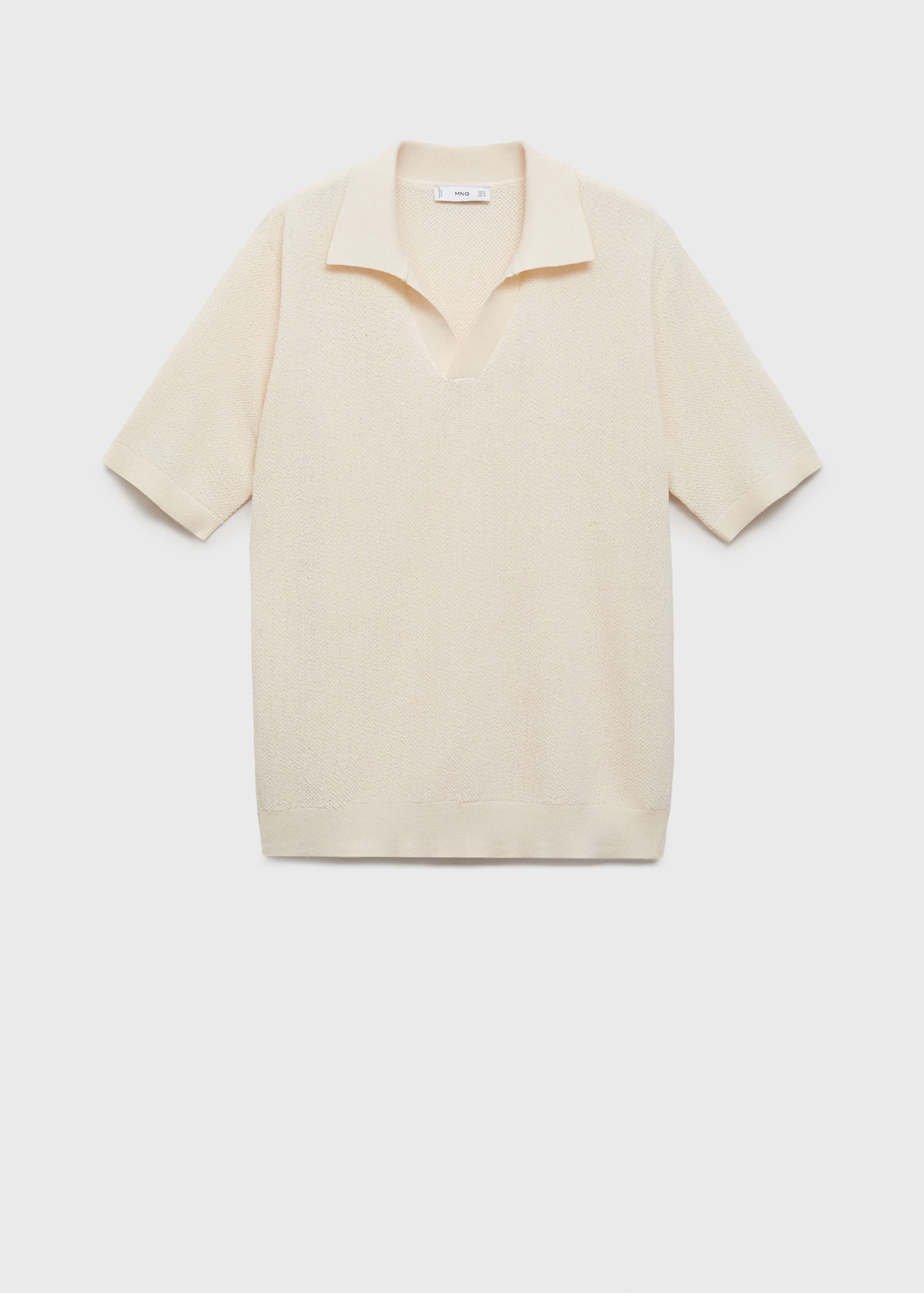 Fine-knit polo shirt - Article without model