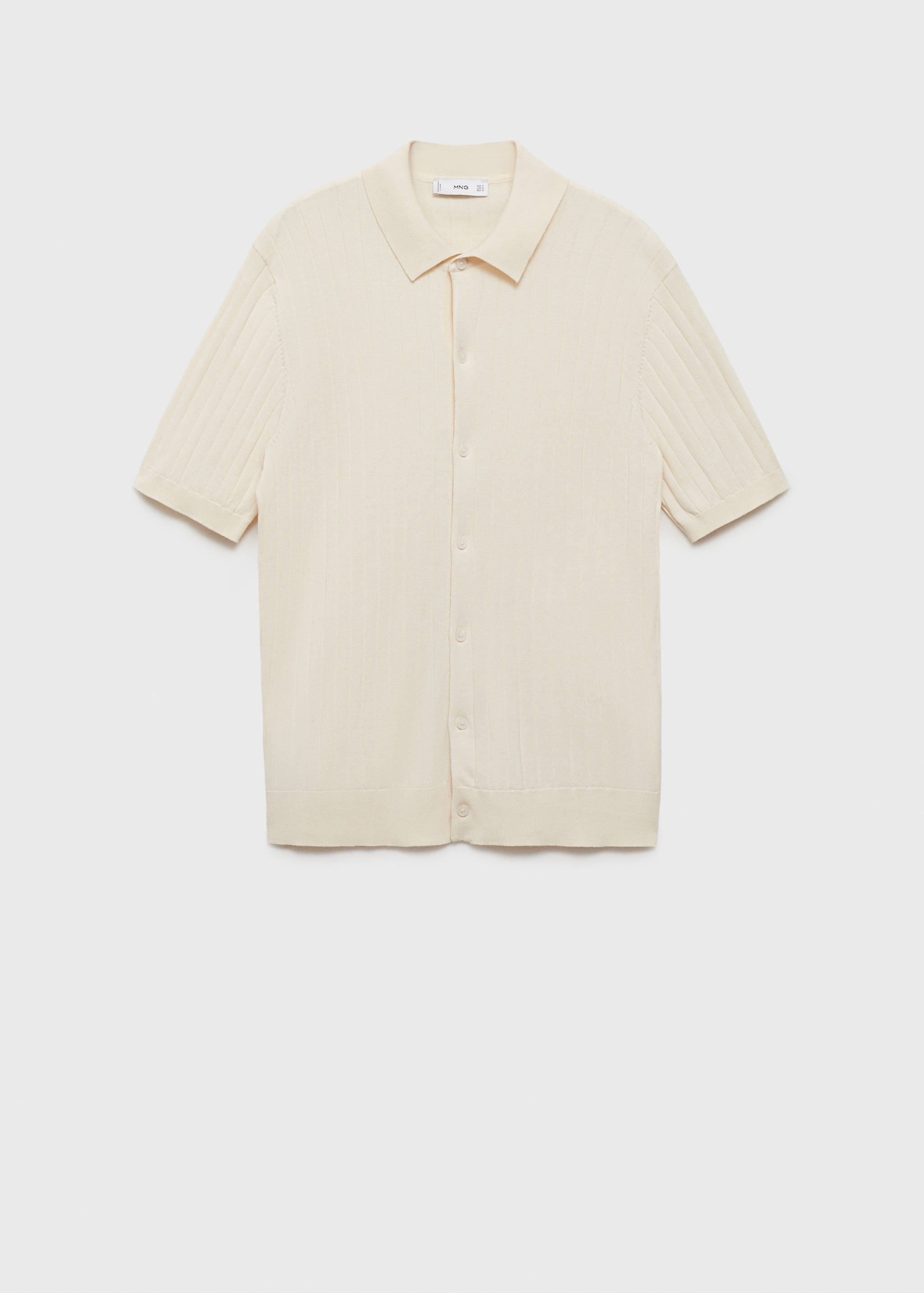 Camisa punto fino canalé - Artículo sin modelo
