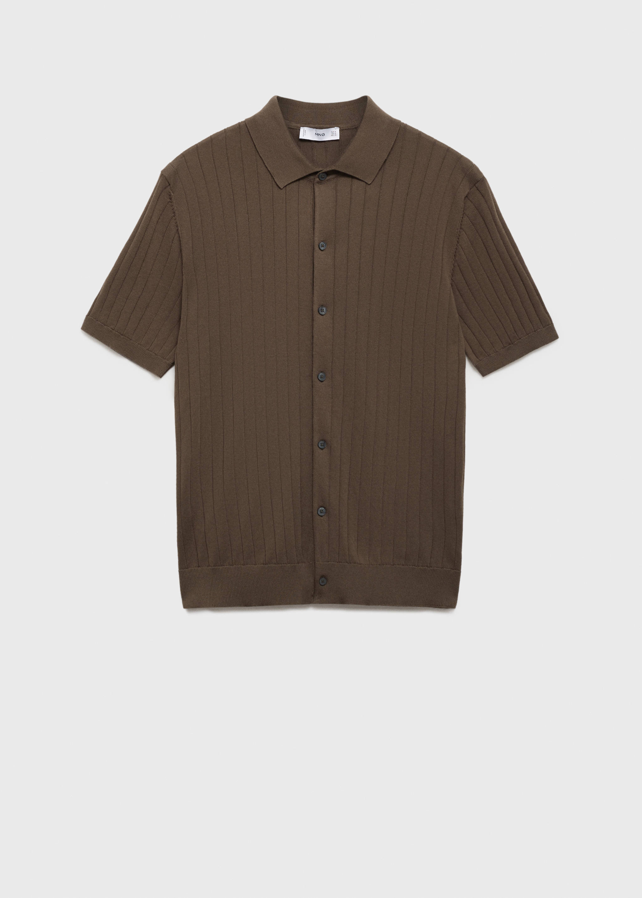 Camisa punto fino canalé - Artículo sin modelo