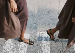 Strap sandals with buckles and eyelet details — Black 13
