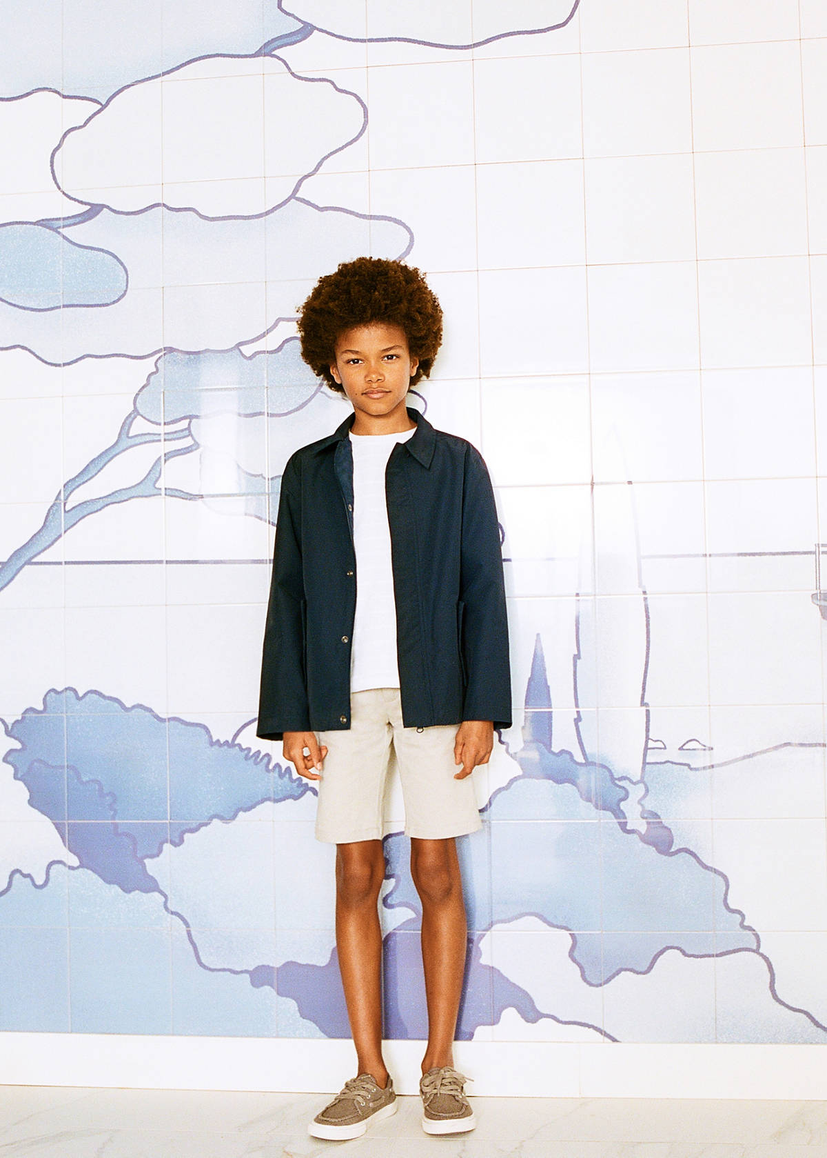 Cotton parka — Dark Navy