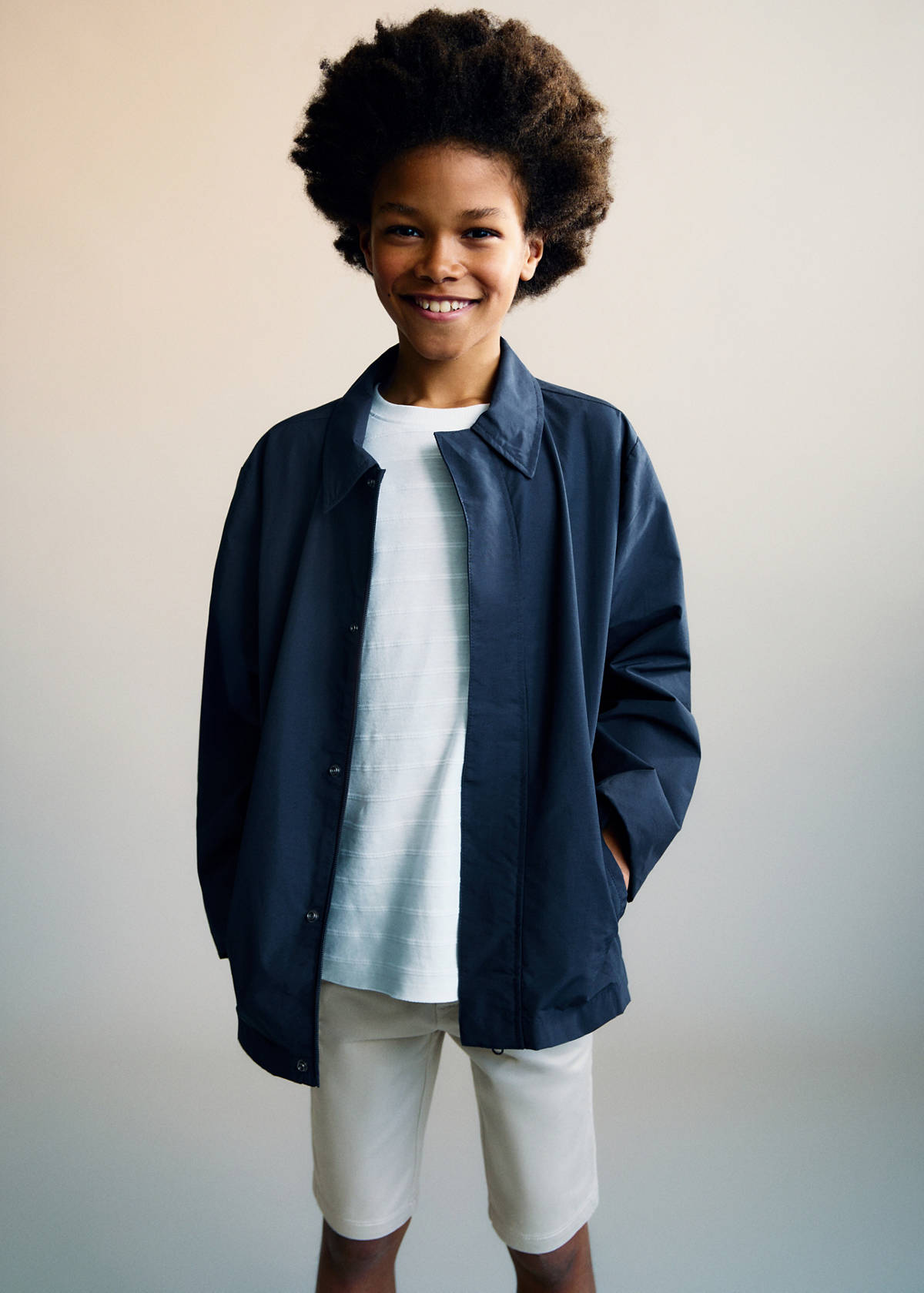 Cotton parka — Dark Navy